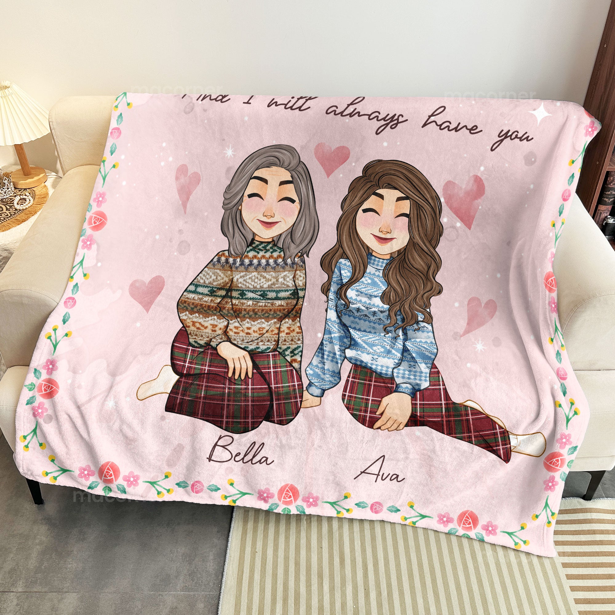 You'll Always Have Me, Daughter - Personalized Blanket