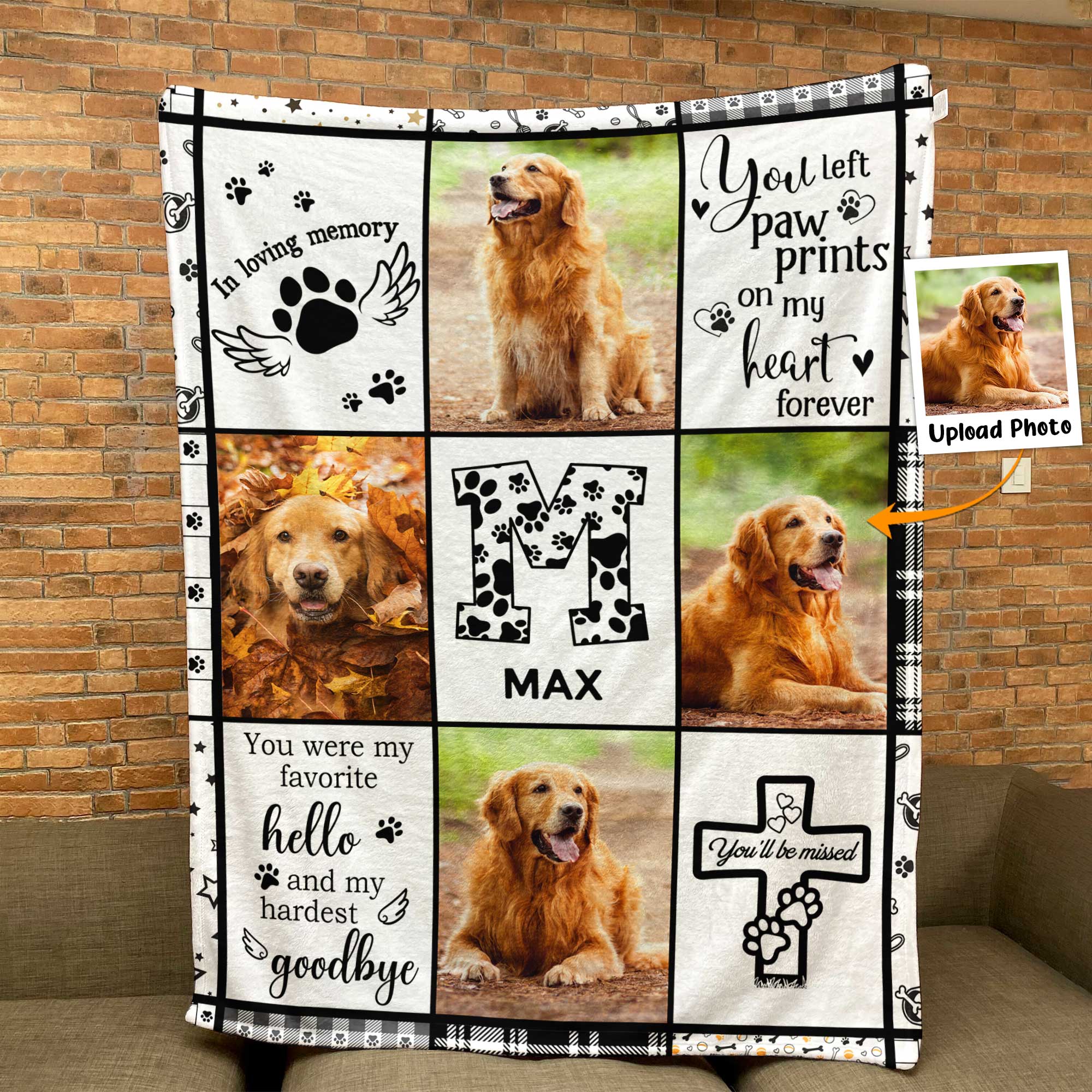 You'll Be Missed - Personalized Photo Blanket