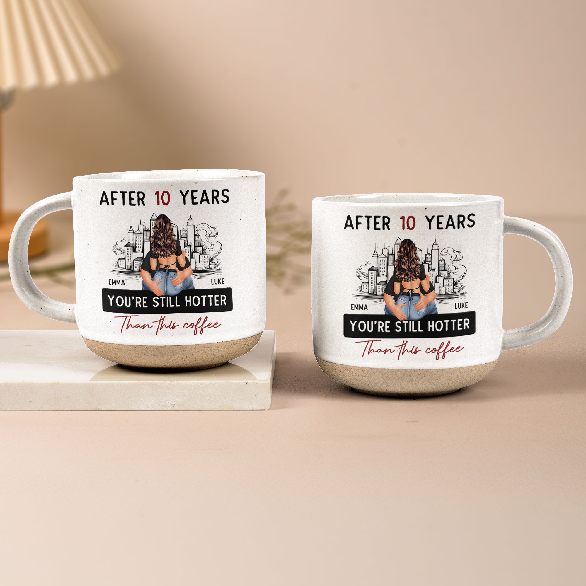 You're Hotter Than This Coffee - Personalized Pottery Mug