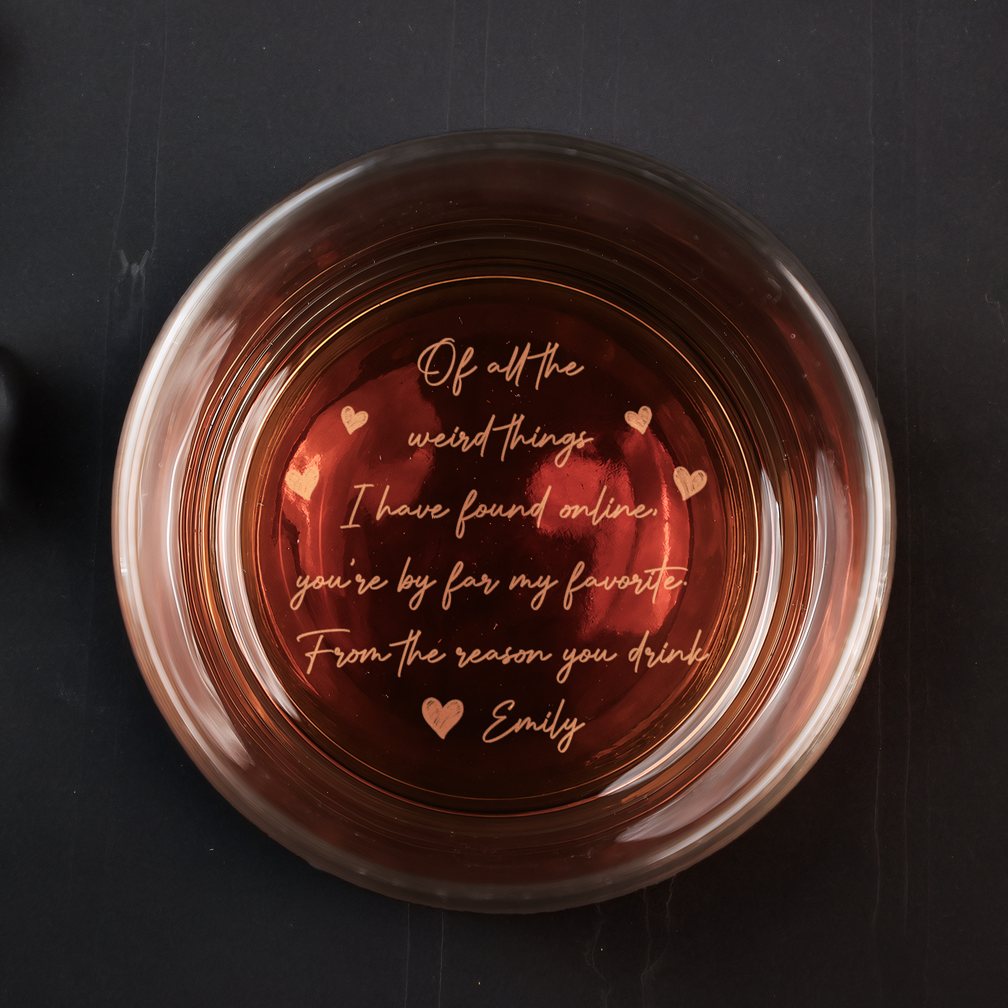 You're The Best Thing I've Ever Found On The Internet - Personalized Engraved Whiskey Glass