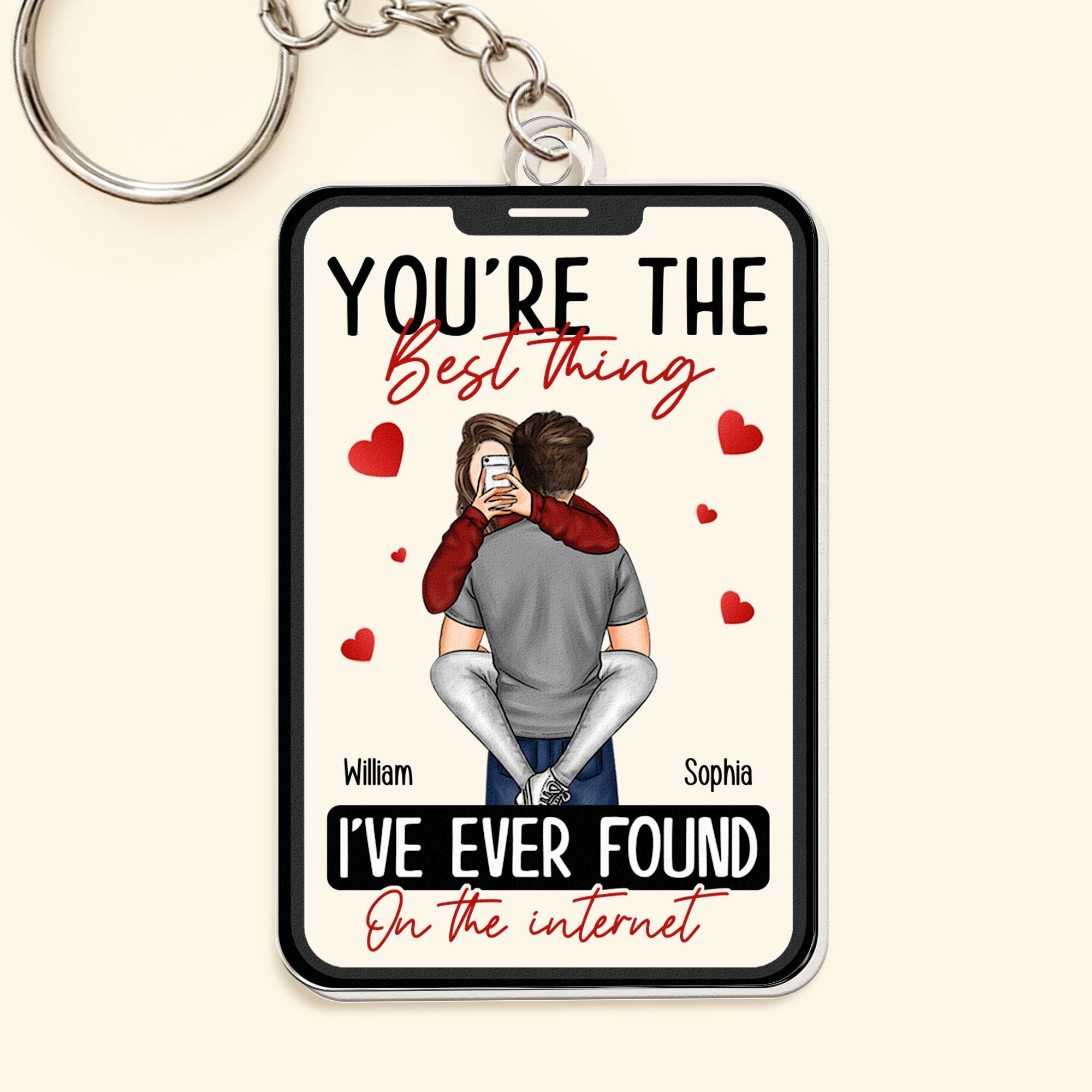 You're The Best Thing I've Ever Found On The Internet - Personalized Keychain