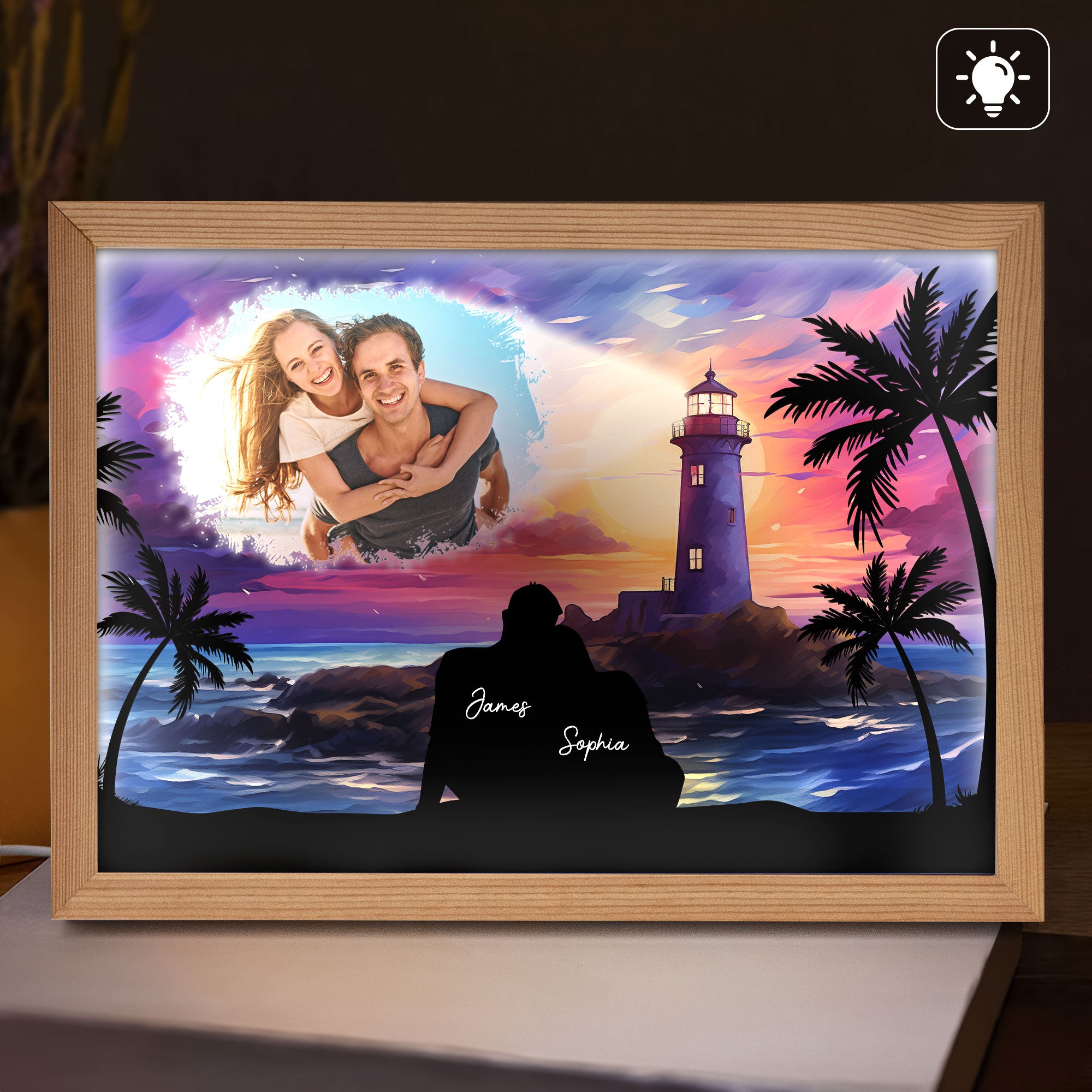 You're The Light Of My Life - Personalized Light Up Photo Frame