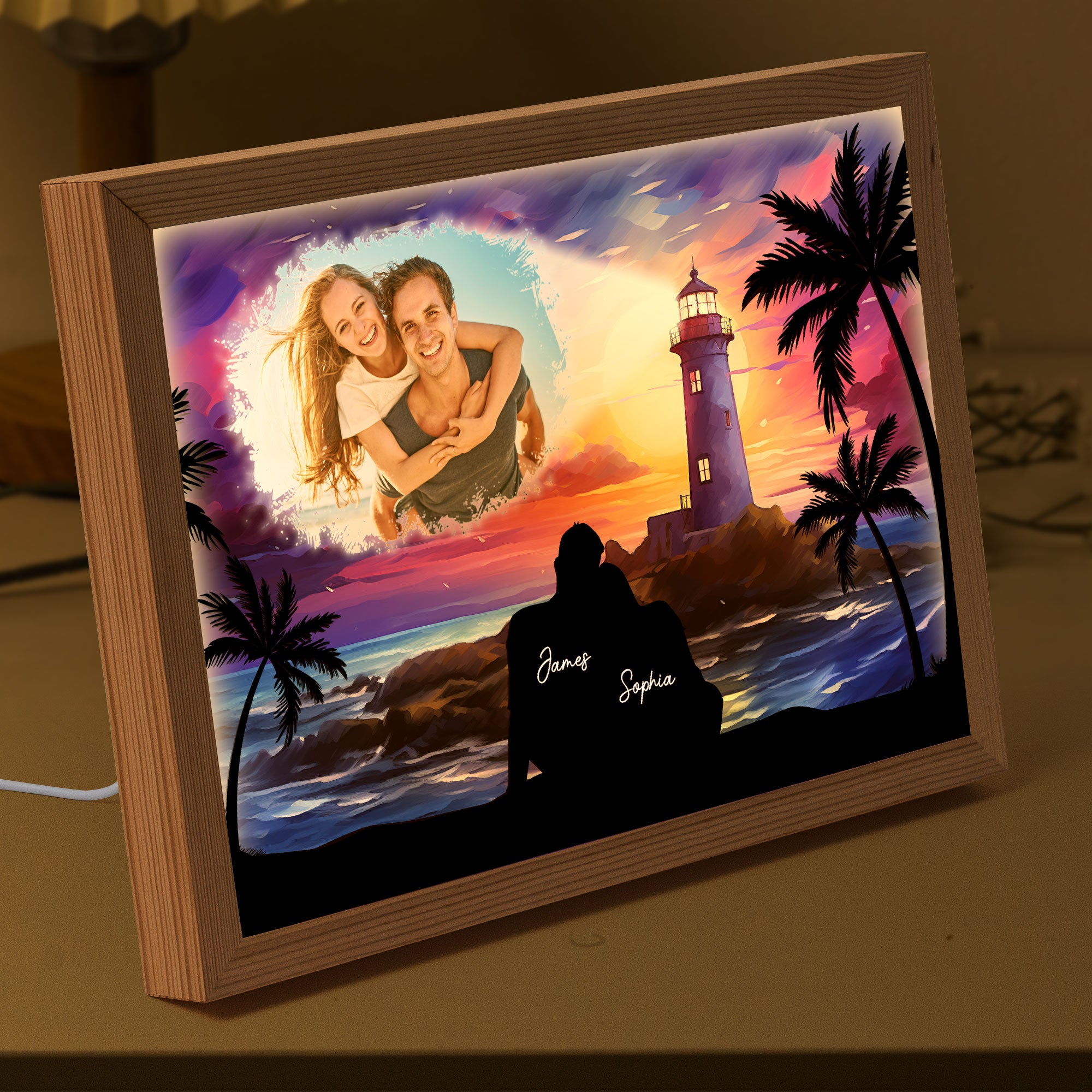 You're The Light Of My Life - Personalized Light Up Photo Frame