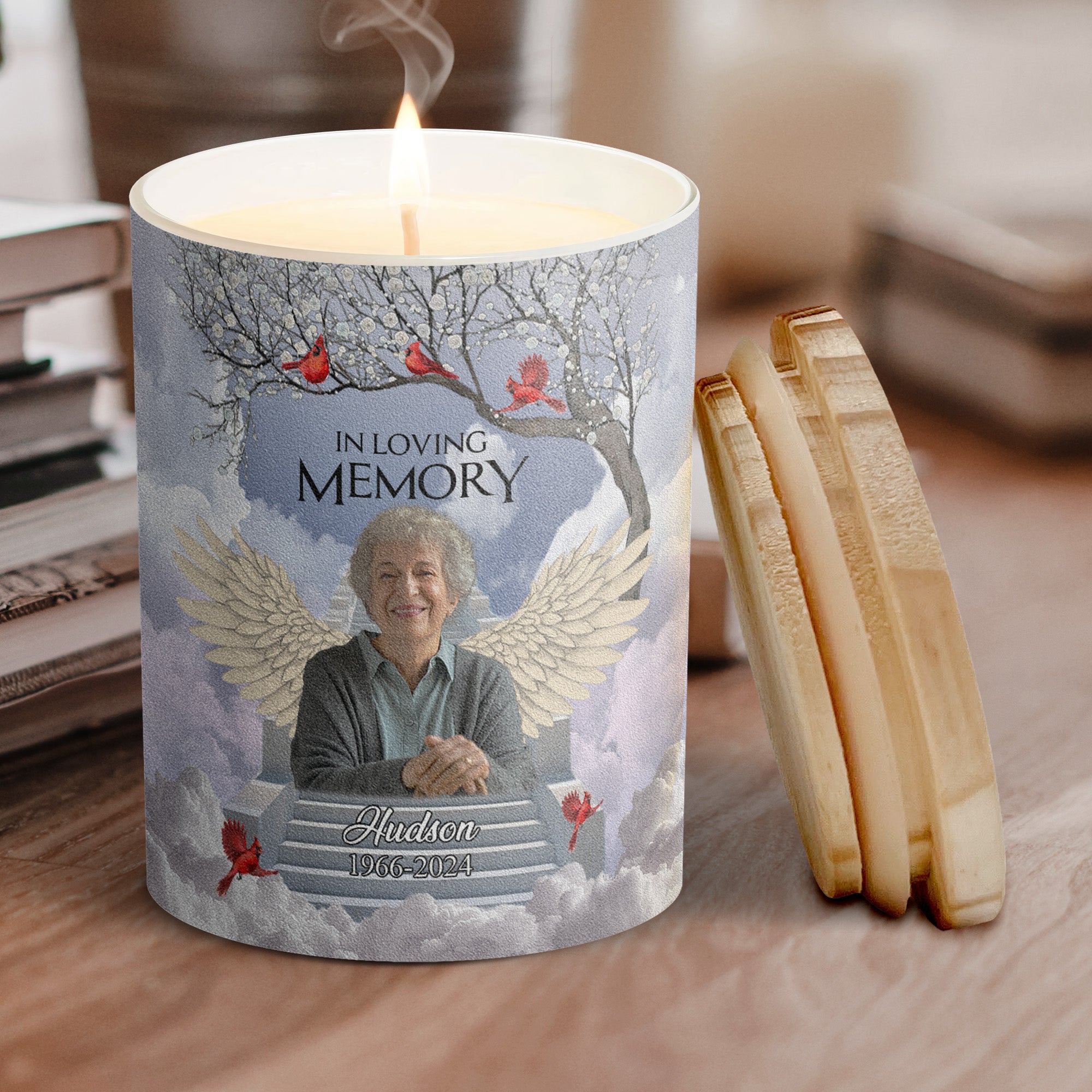 Your Life Was A Blessing - Personalized Photo Candle