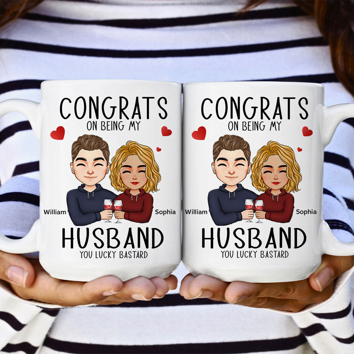 Congrats On Being My Husband - Personalized Mug