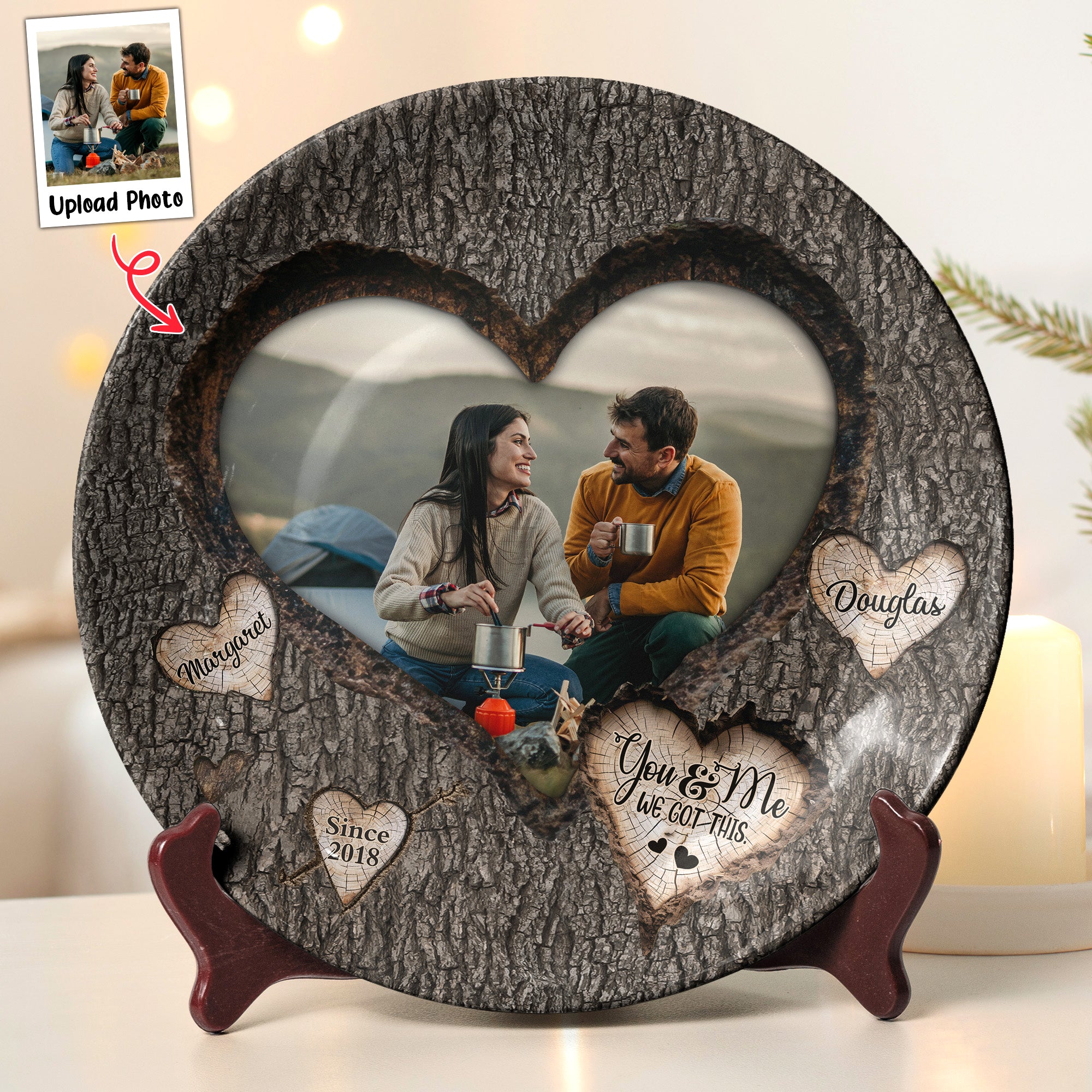 I'm Yours No Returns Or Refunds - Personalized Photo Ceramic Plate