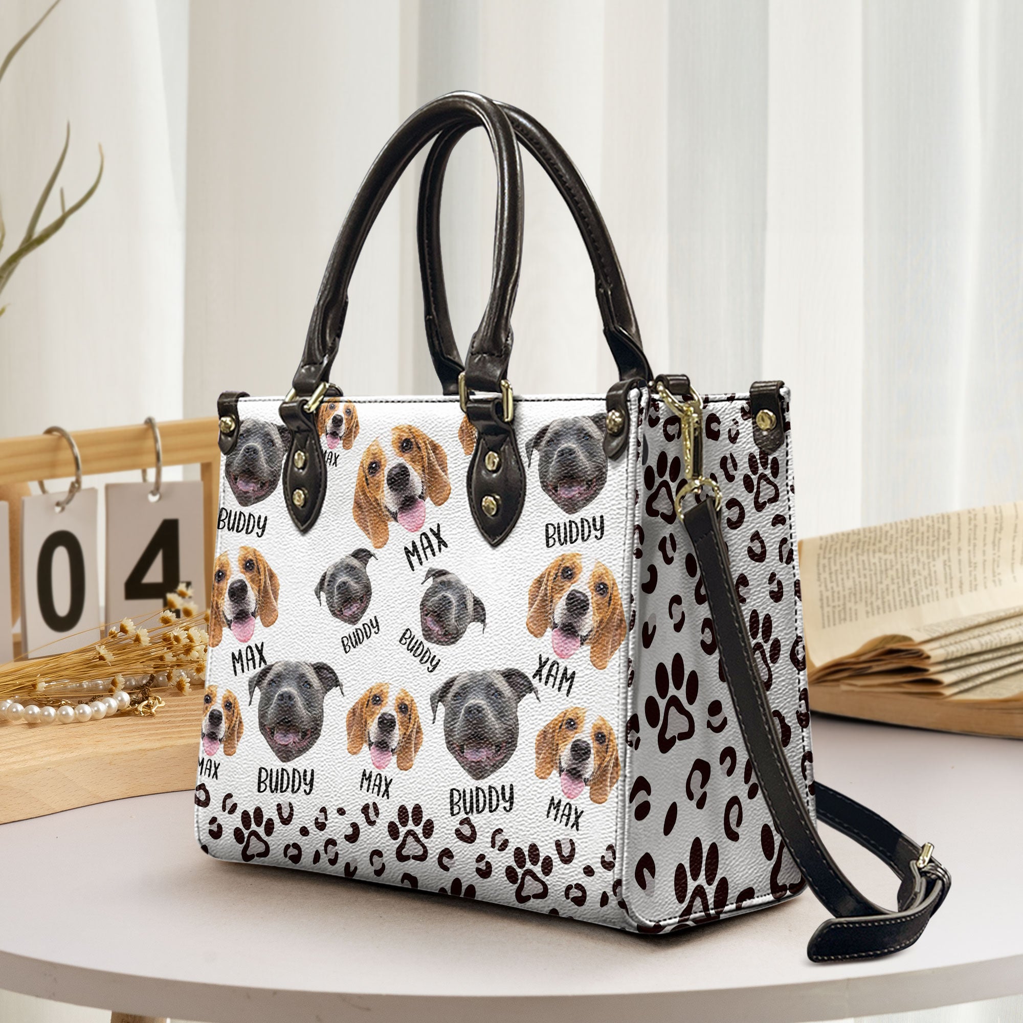 My Pet's Face - Personalized Photo Leather Bag