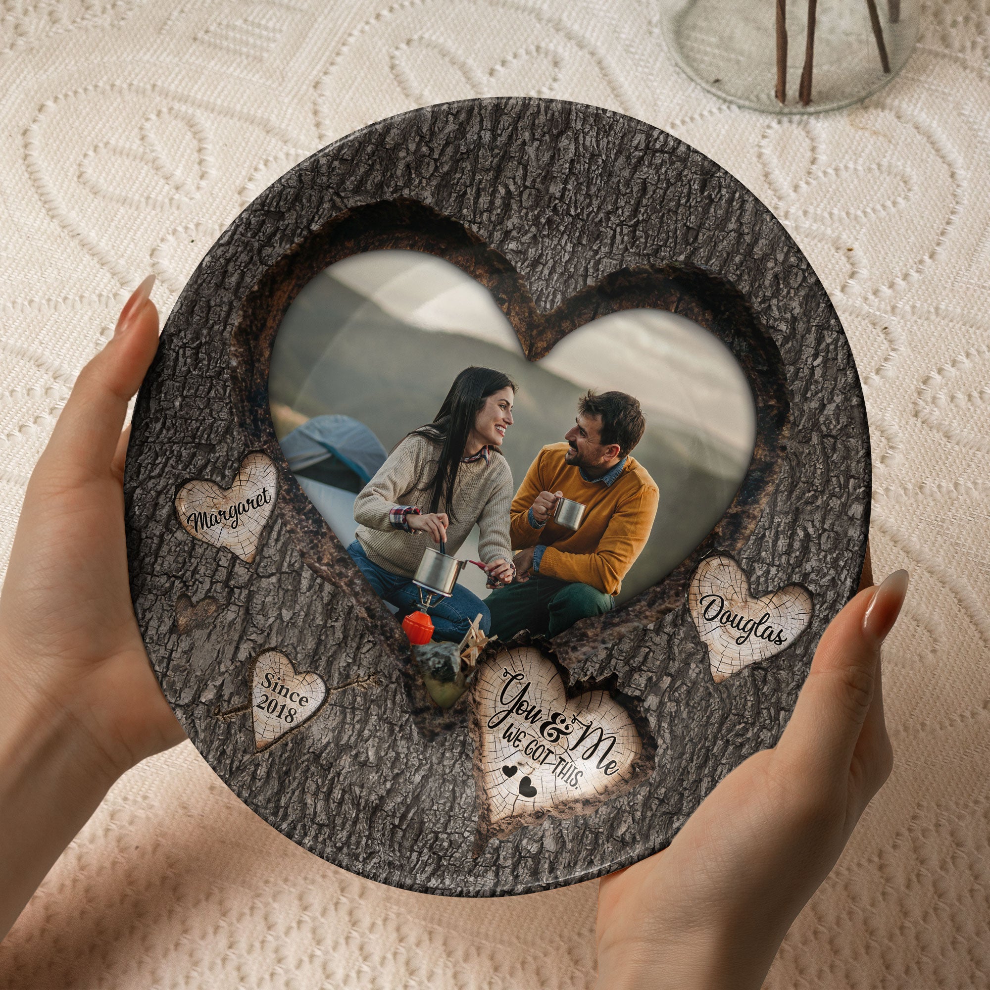 I'm Yours No Returns Or Refunds - Personalized Photo Ceramic Plate