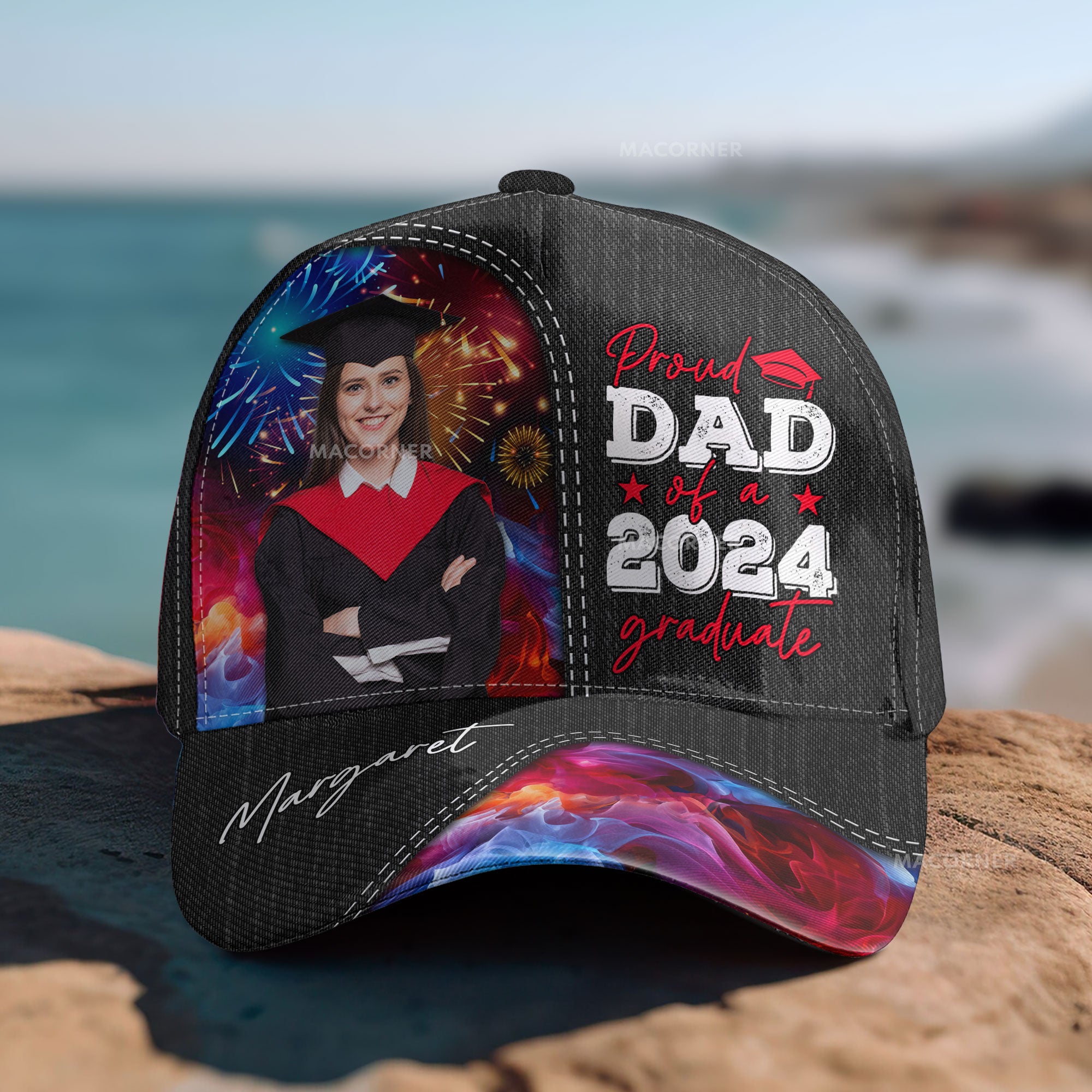 Proud Dad Of A Graduate - Personalized Photo Classic Cap