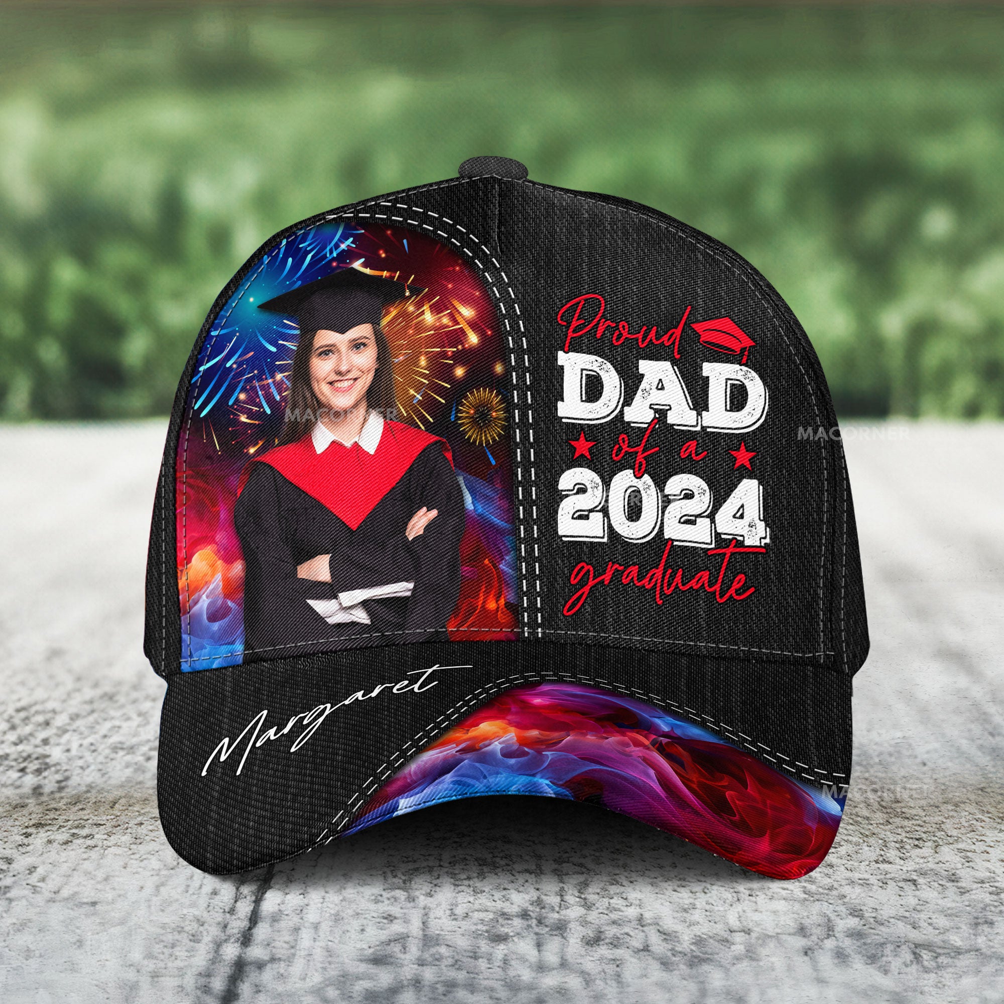 Proud Dad Of A Graduate - Personalized Photo Classic Cap