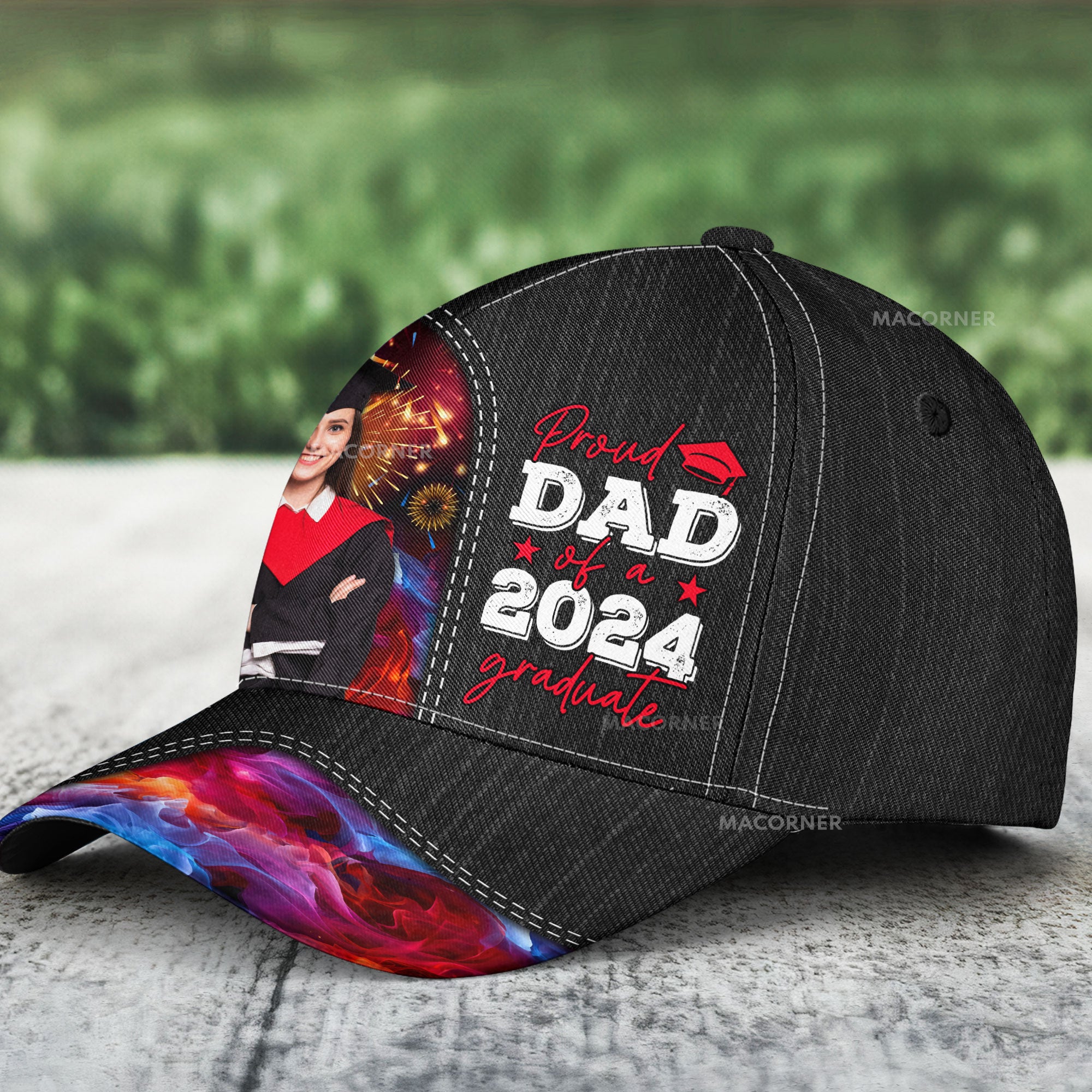 Proud Dad Of A Graduate - Personalized Photo Classic Cap