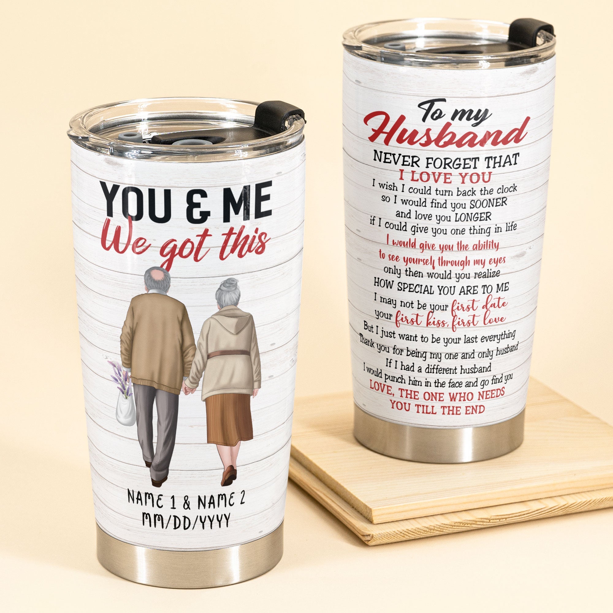 You And Me We Got This, Family Custom Tumbler, Gift For Wife, Husband-Macorner