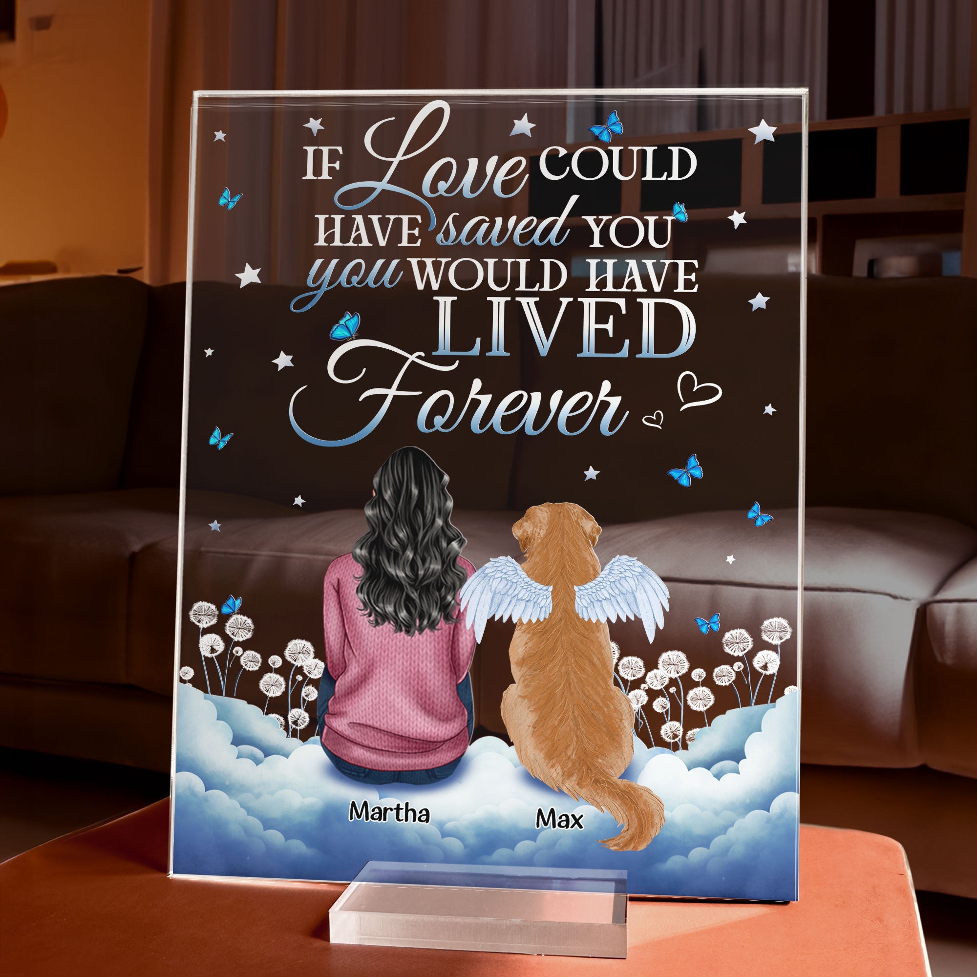 You Were My Favorite Hello And Hardest Goodbye - Personalized Acrylic Plaque