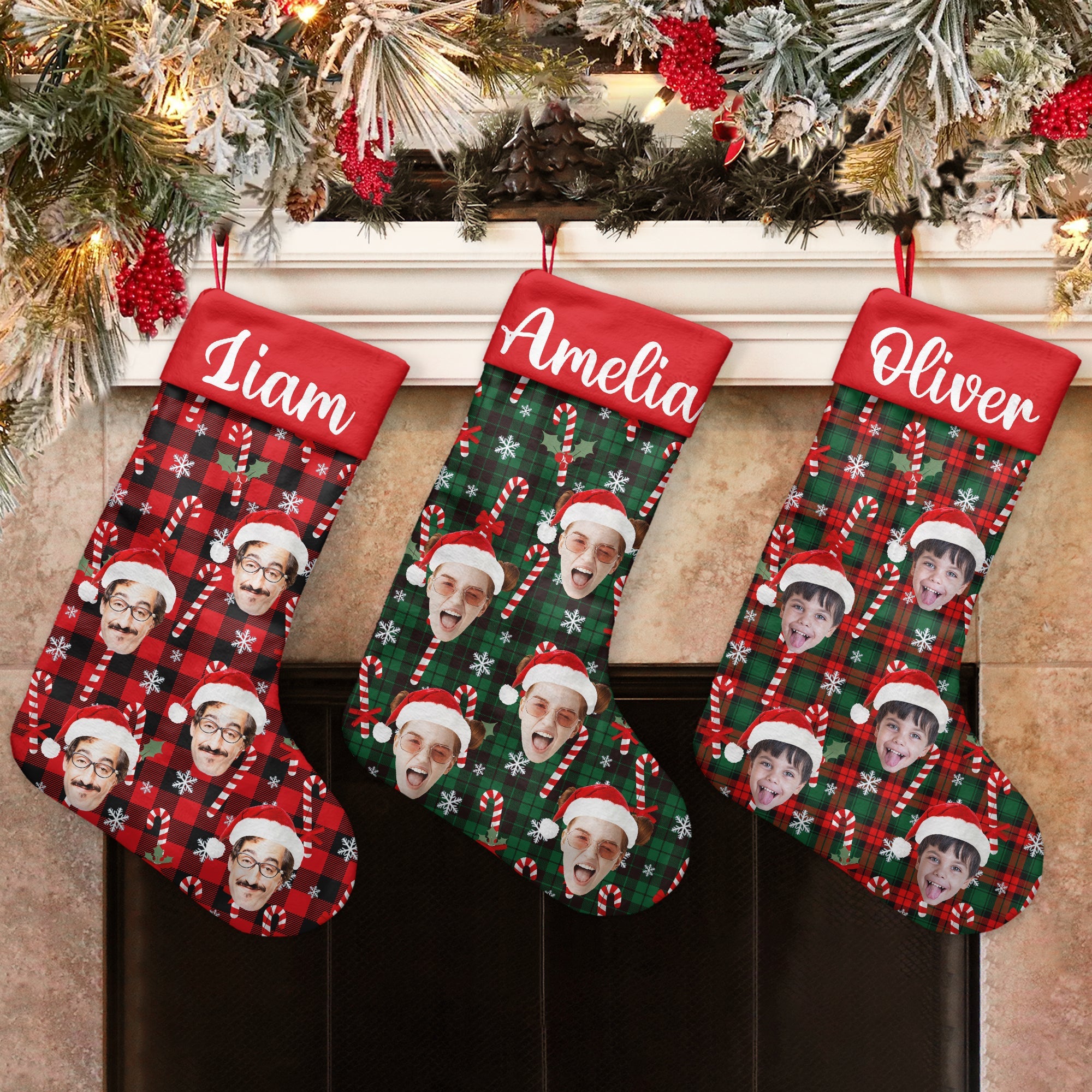 Custom Face - Personalized Photo Stocking