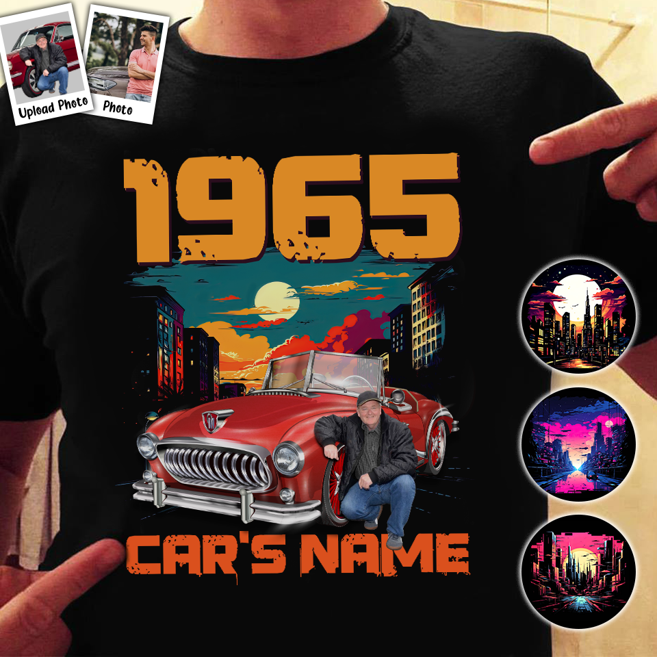 Car Vintage Tee - Personalized Photo Shirt