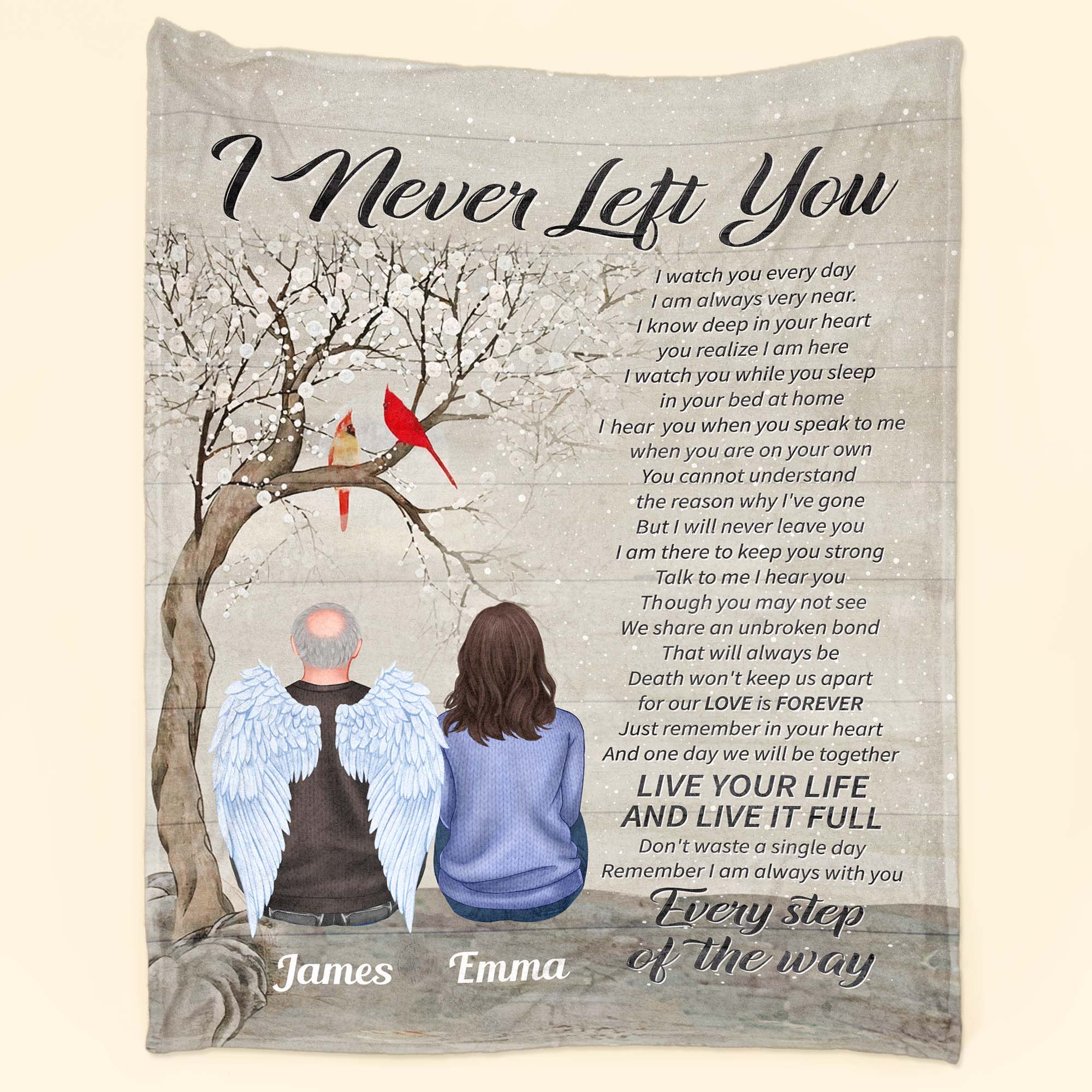 I Never Left You - Personalized Memory Blanket