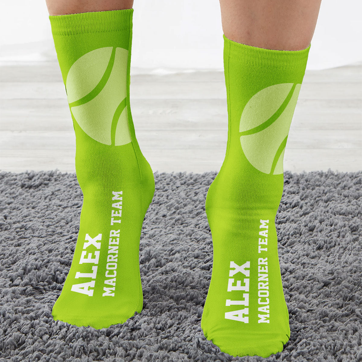 Tennis- Personalized Crew Socks