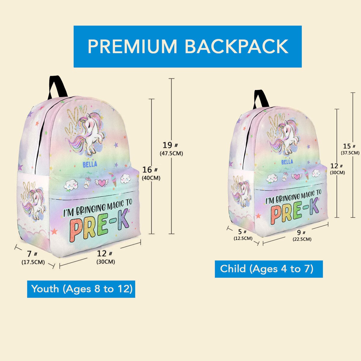 Bringing Magic To School - Personalized Kid Backpack