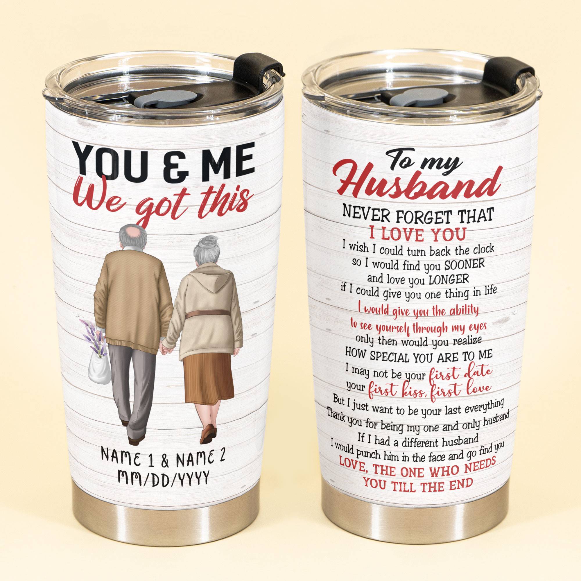 You And Me We Got This, Family Custom Tumbler, Gift For Wife, Husband-Macorner