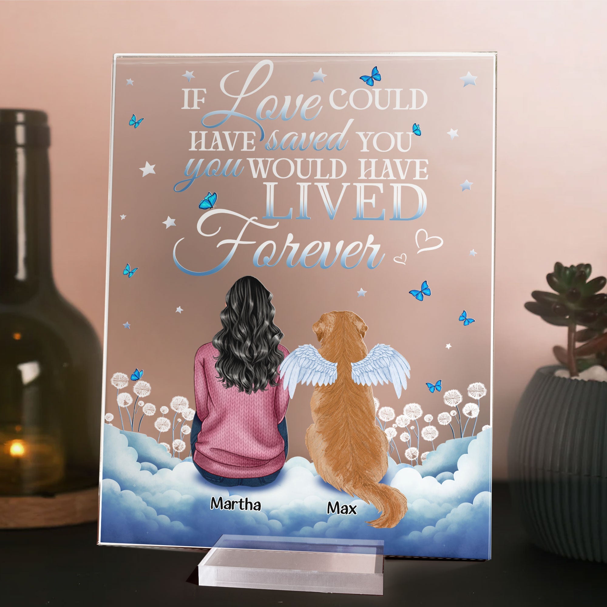 You Were My Favorite Hello And Hardest Goodbye - Personalized Acrylic Plaque