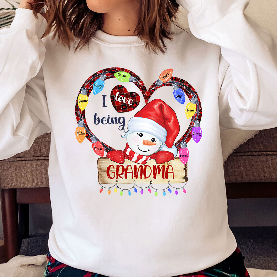 I Love Being A Grandma - Personalized Sweatshirt