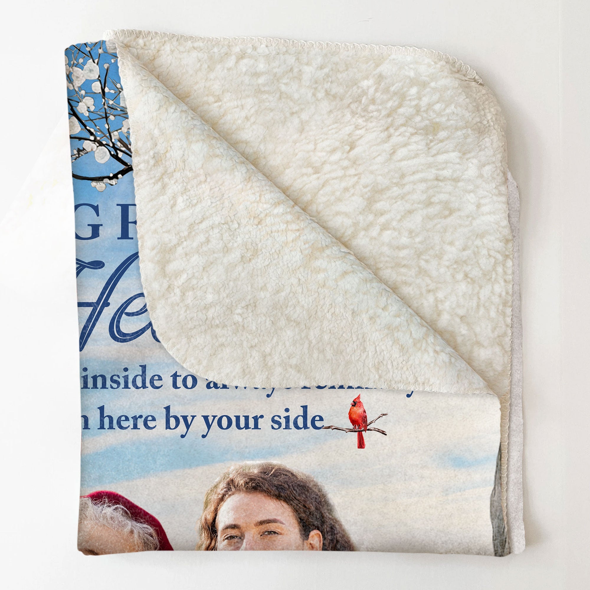 A Hug From Heaven To Remind You I'm Always With You - Personalized Photo Blanket