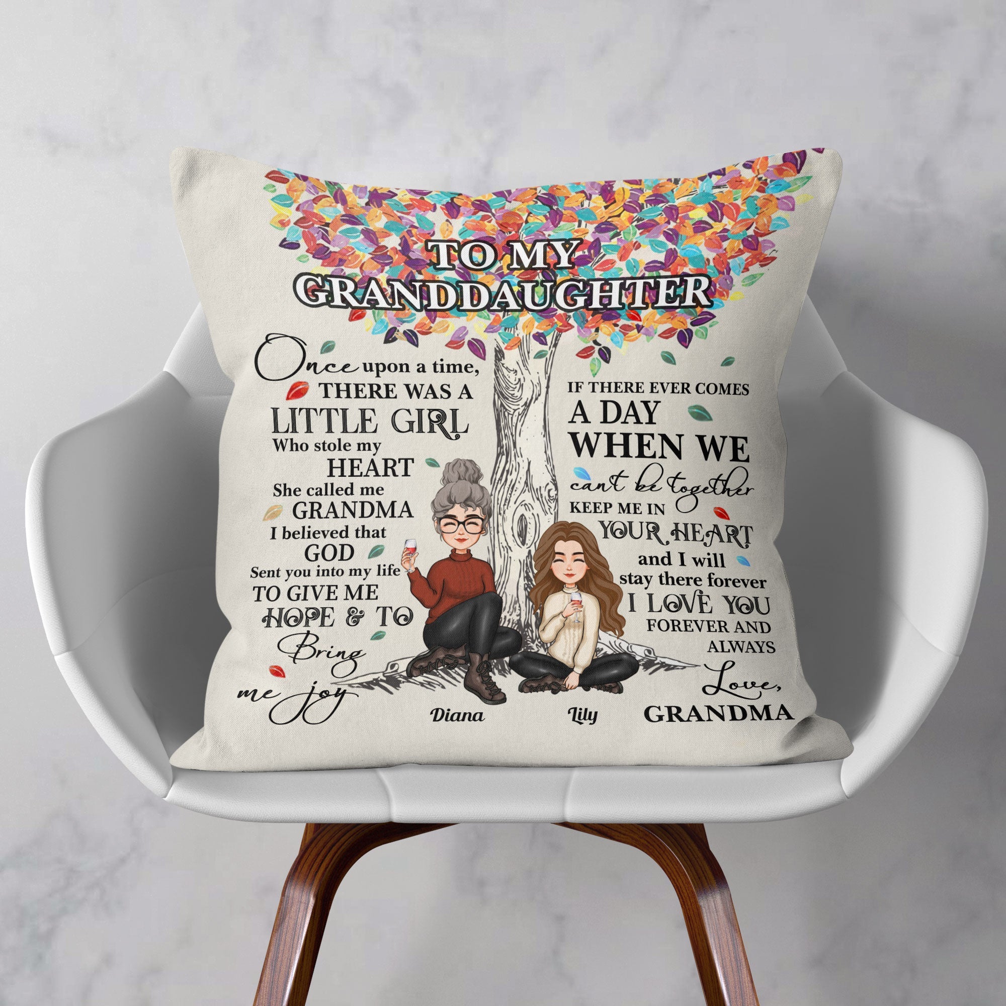 A Little Girl Who Stole My Heart - Personalized Pillow (Insert Included) - Birthday, Loving Gift For Granddaughters And Grandsons