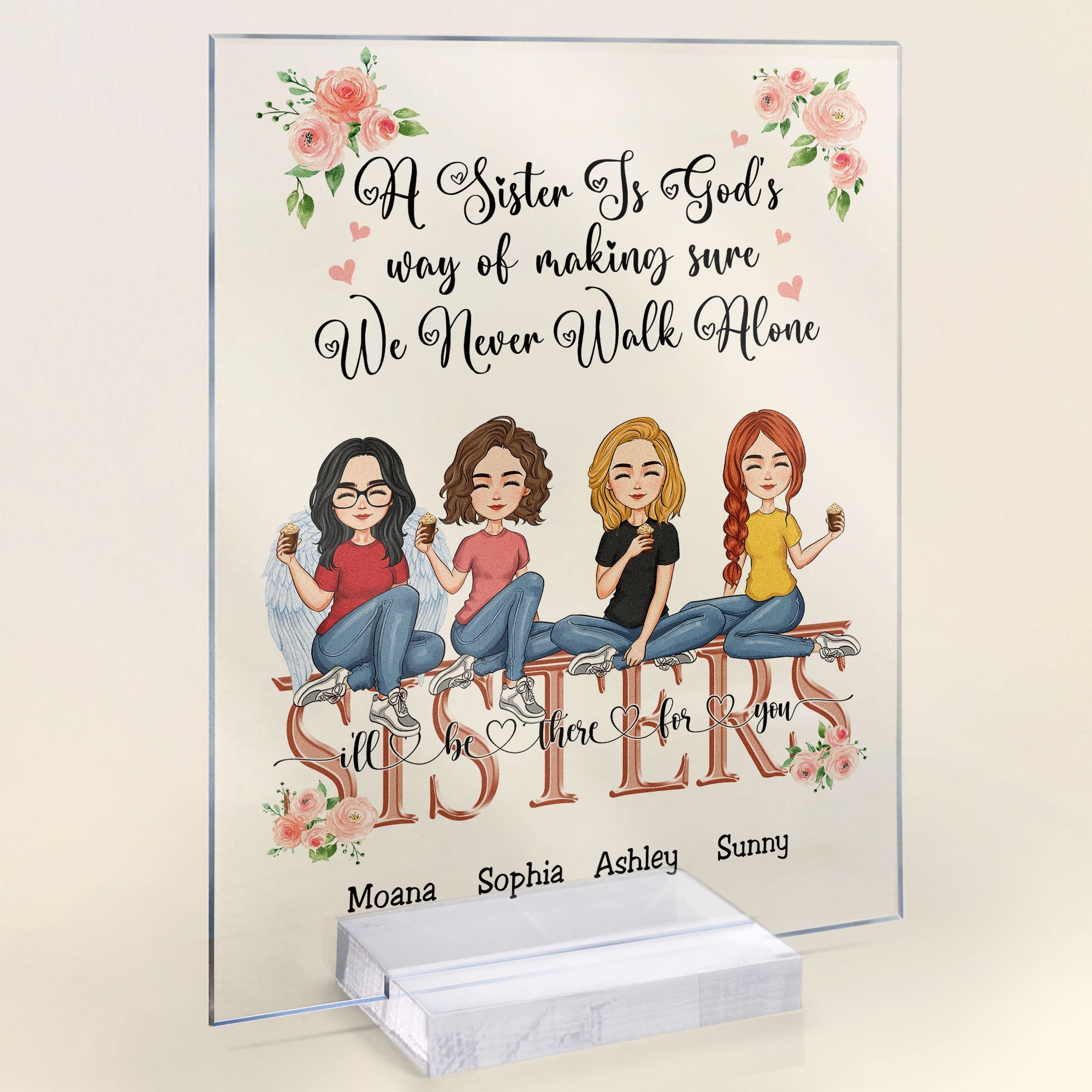 A Sister Is God's Way - Personalized Acrylic Plaque 