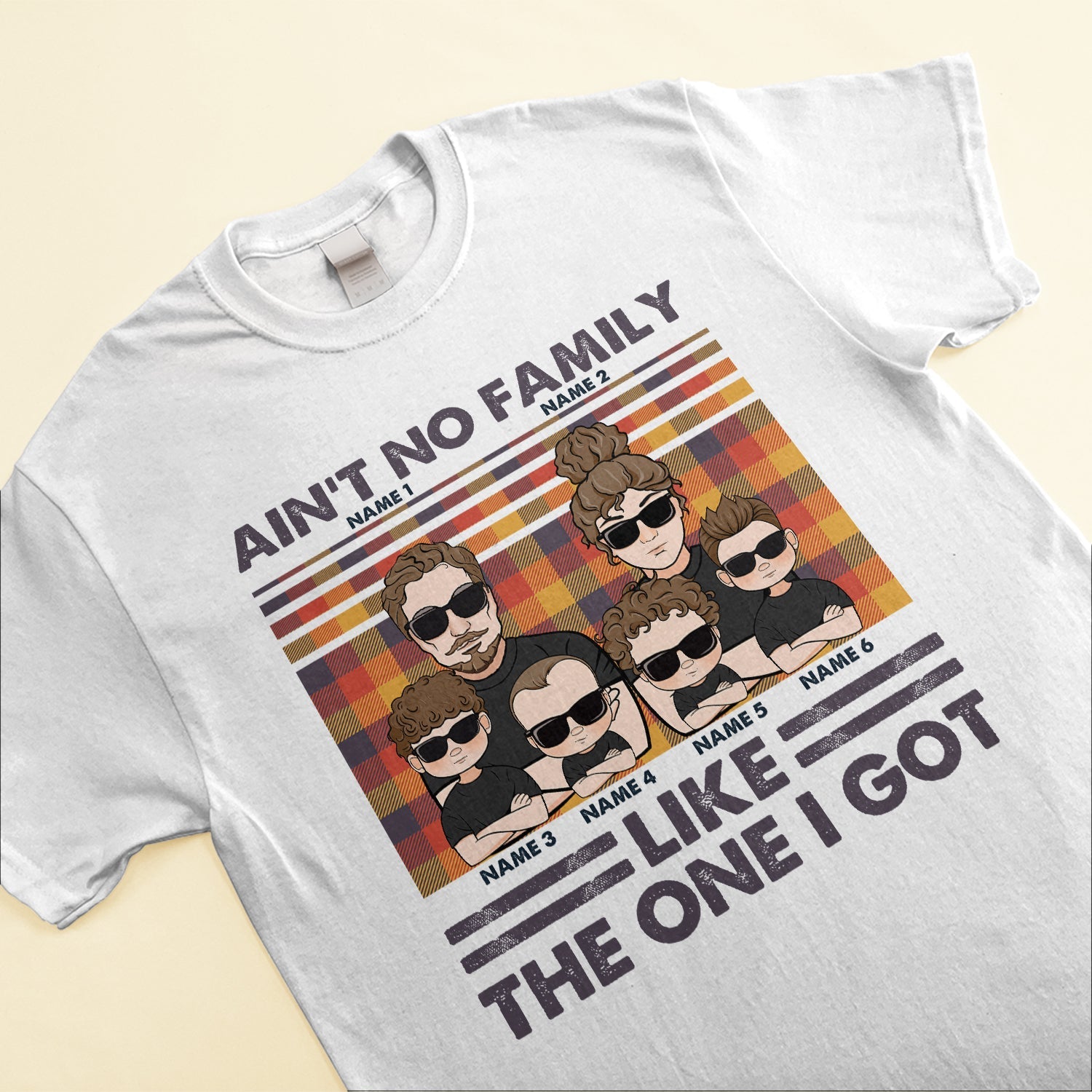 Ain't No Family Like The One I Got - Personalized Shirt - Thanksgiving Gift For Family Members - Family Illustration