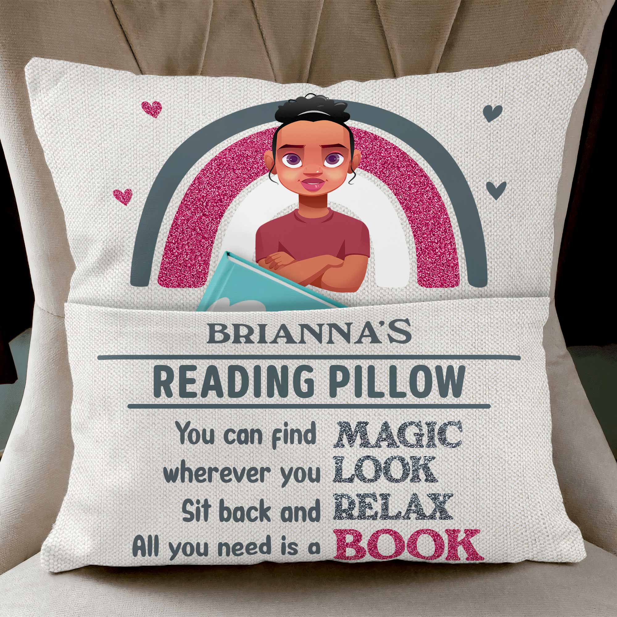 All You Need Is A Book - Personalized Pocket Pillow (Insert Included)