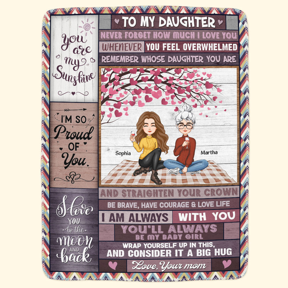 Always Be My Baby Girl Ver 2 - Personalized Blanket