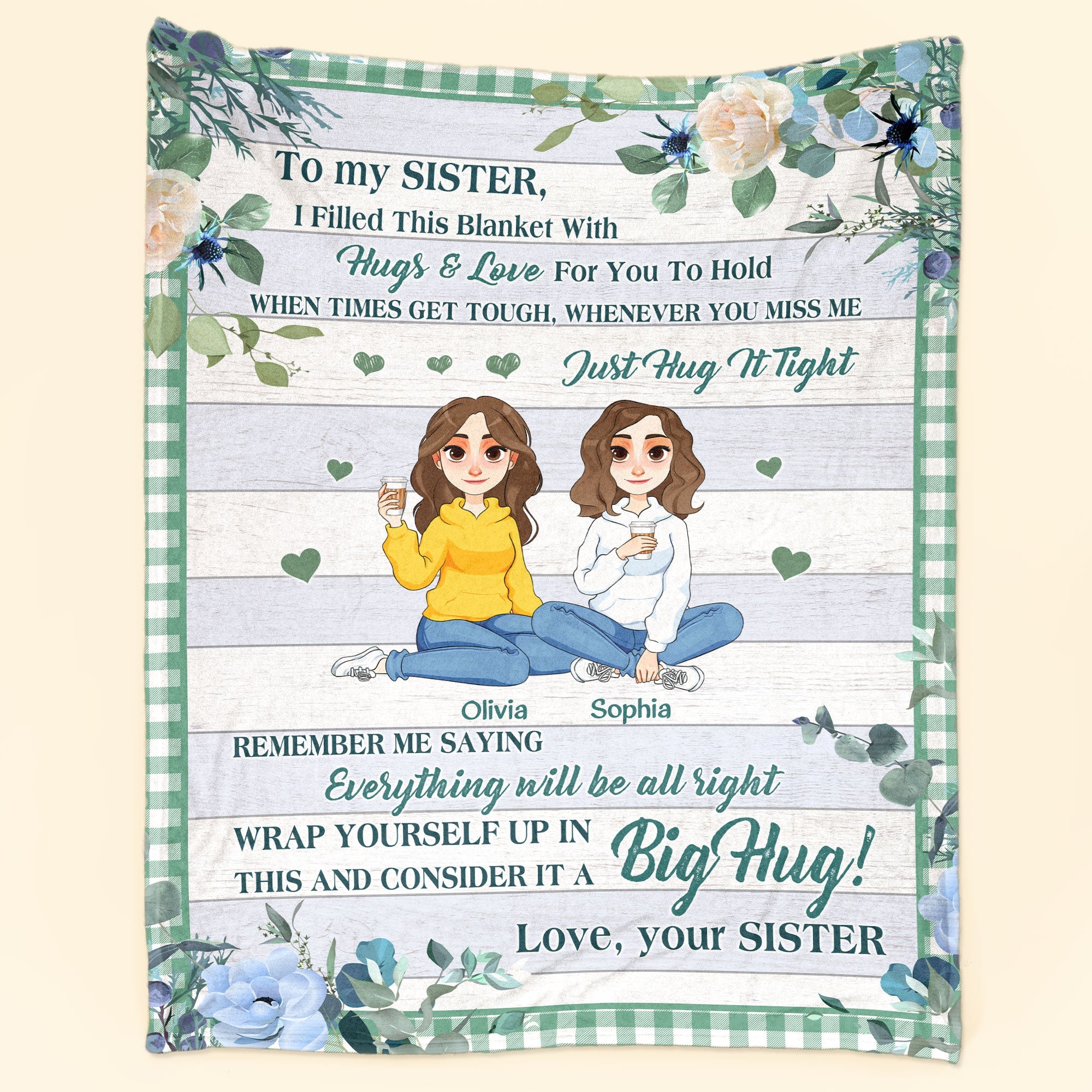 Always Sisters - Personalized Blanket