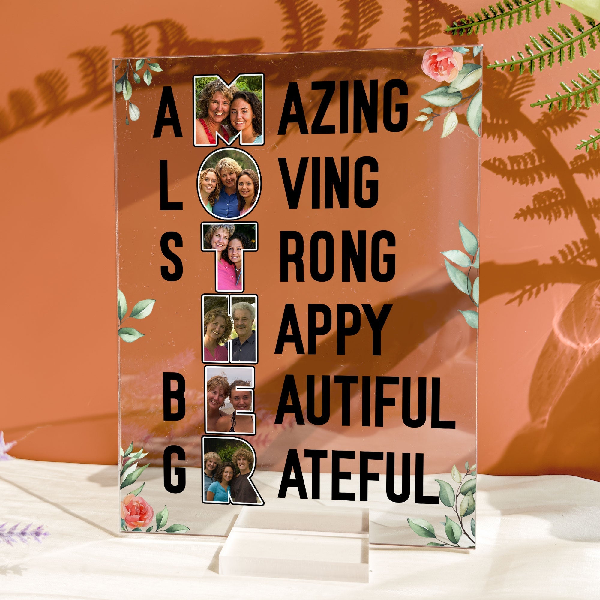 Amazing Mother - Personalized Acrylic Photo Plaque