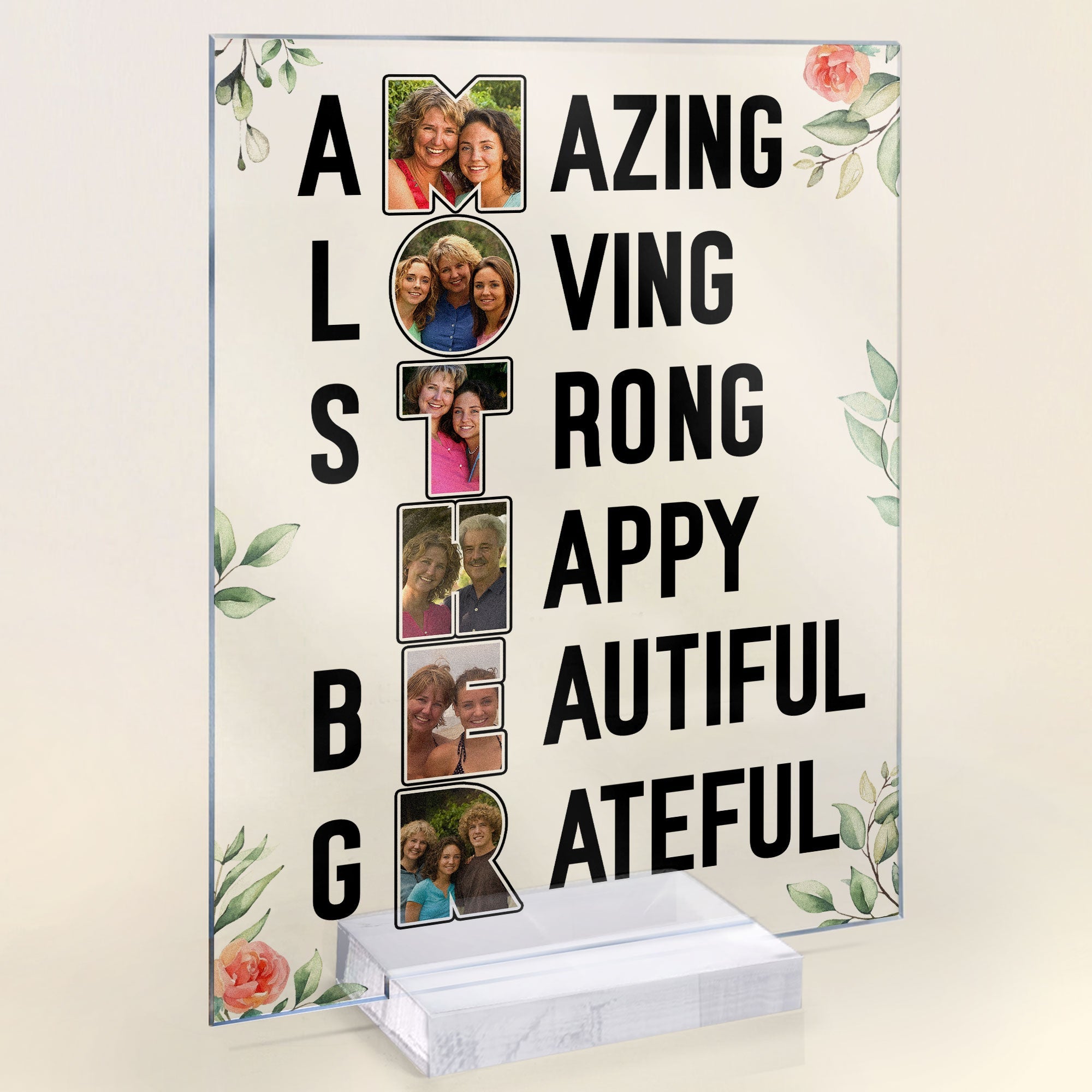 Amazing Mother - Personalized Acrylic Photo Plaque