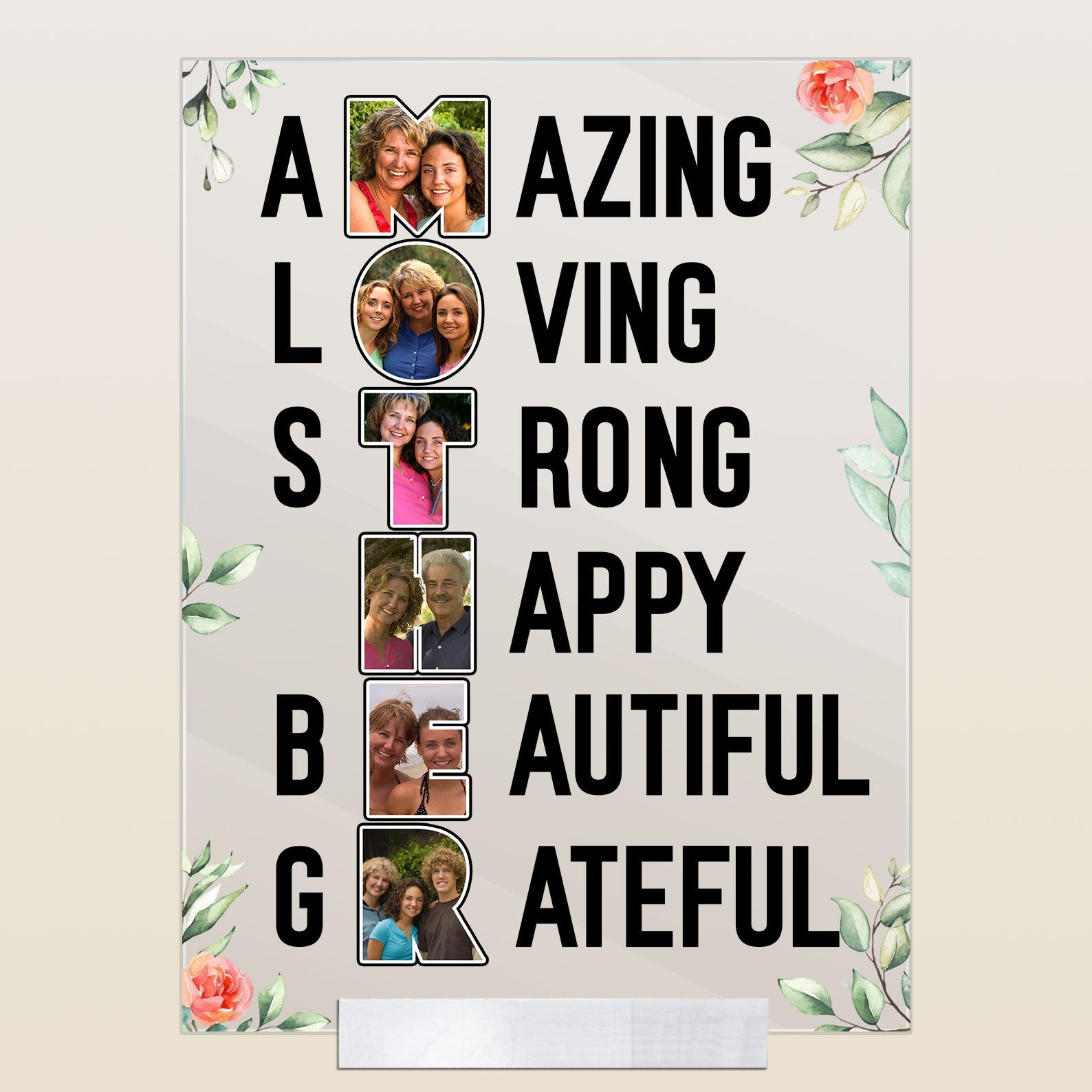 Amazing Mother - Personalized Acrylic Photo Plaque