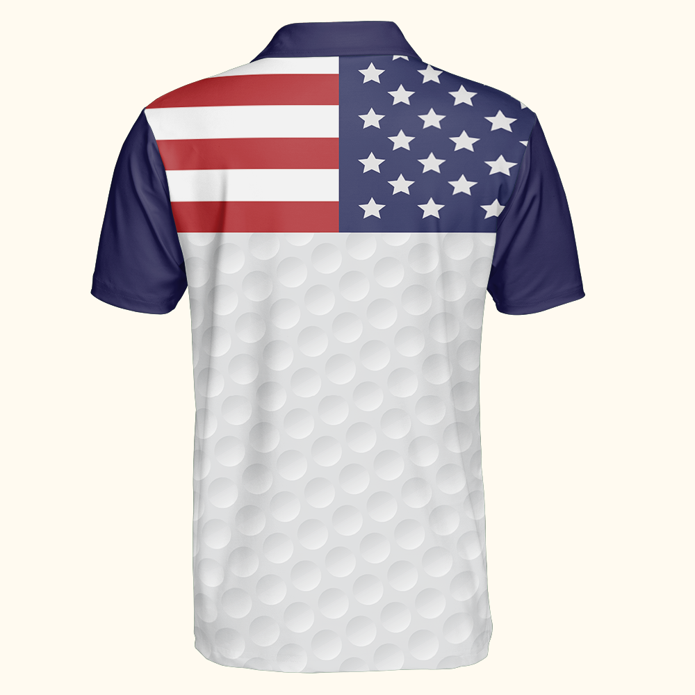 American Flag USA Gift For Golf Lovers Men Women - Custom Golf Shirt