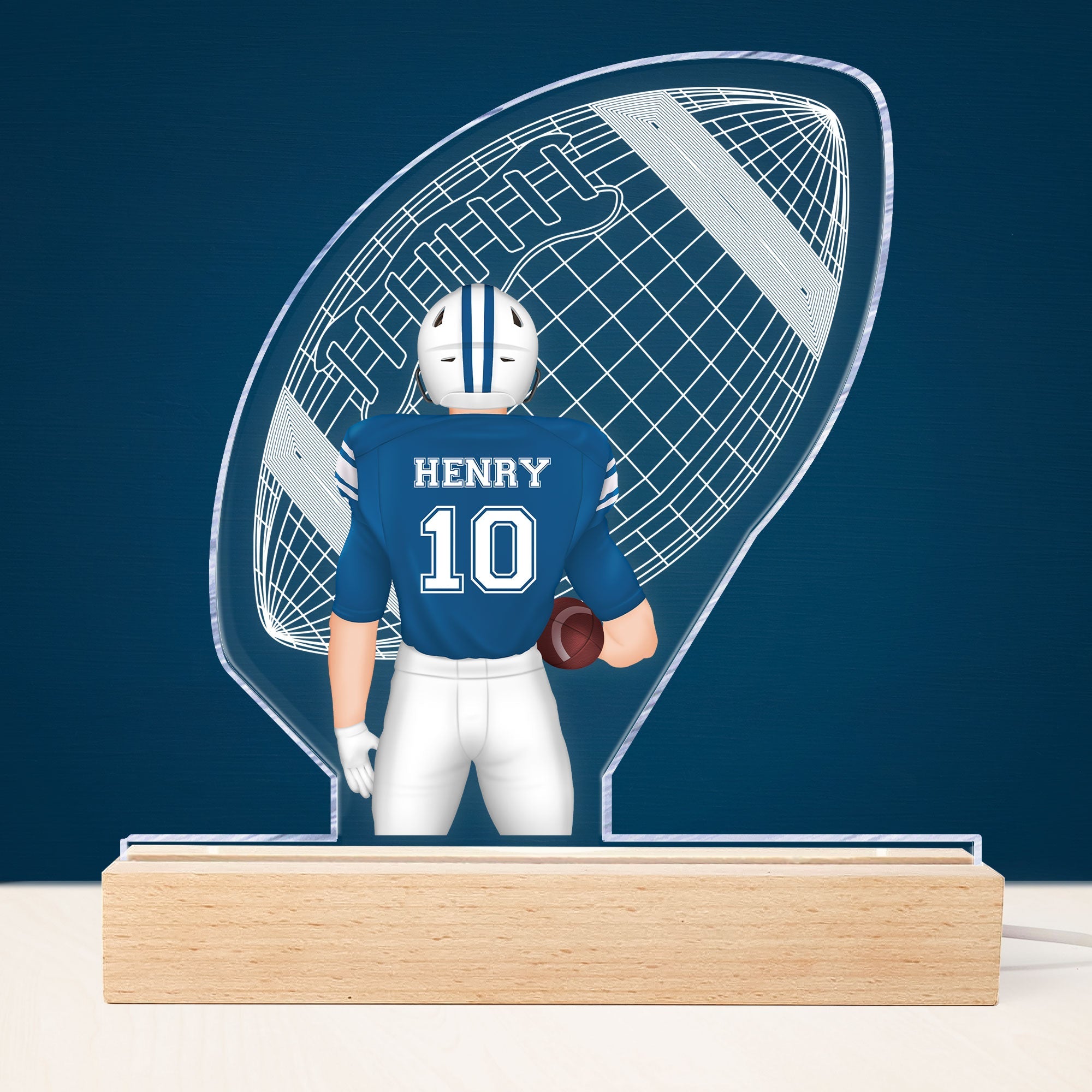 American Football Player - Personalized LED Light