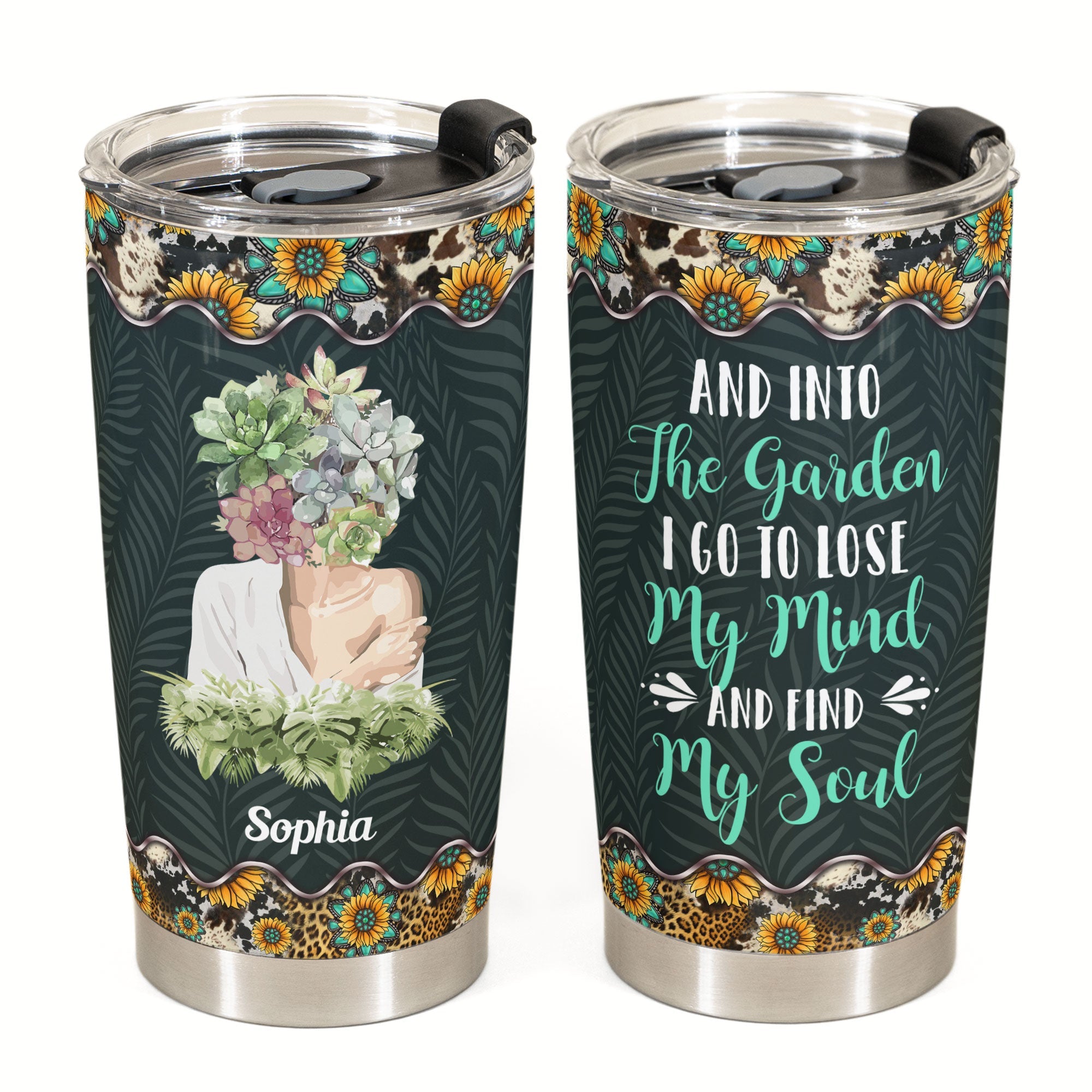 And Into The Garden I Go - Personalized Tumbler Cup - Birthday Gift For Gardener, Garden Lover, Plant Mom