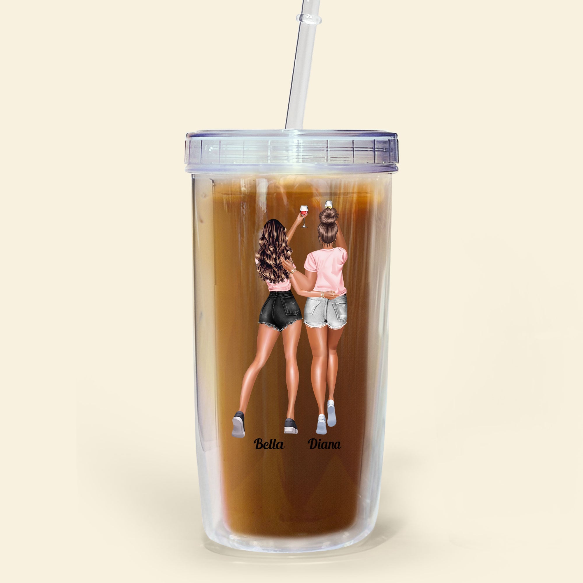 Are We Drunk? - Personalized Acrylic Tumbler With Straw