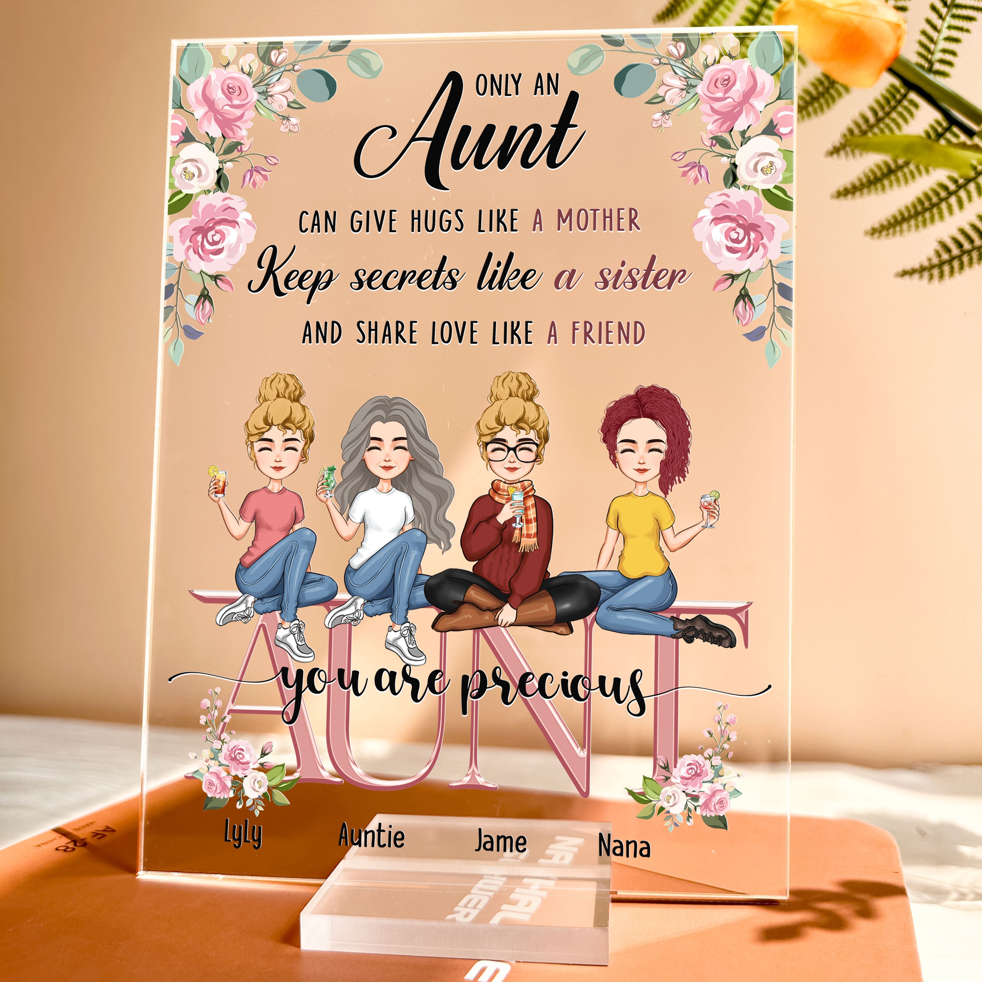 Aunt, You Are Precious - Personalized Acrylic Plaque