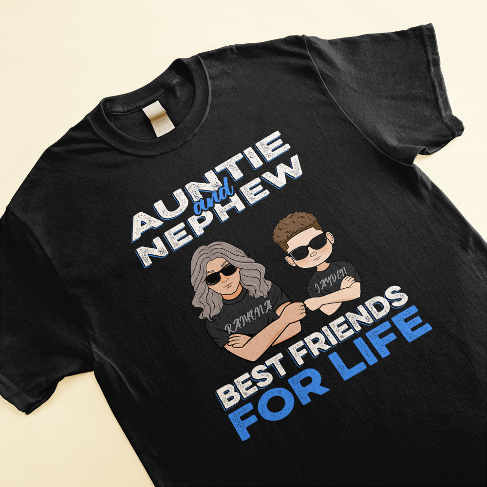 Auntie-And-Niece-And-Nephew-Family-Custom-Shirt-Gift-For-Auntie-Niece-And-Nephew