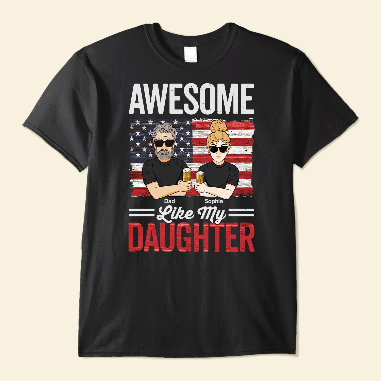 Awesome Like My Daughter - Personalized Shirt