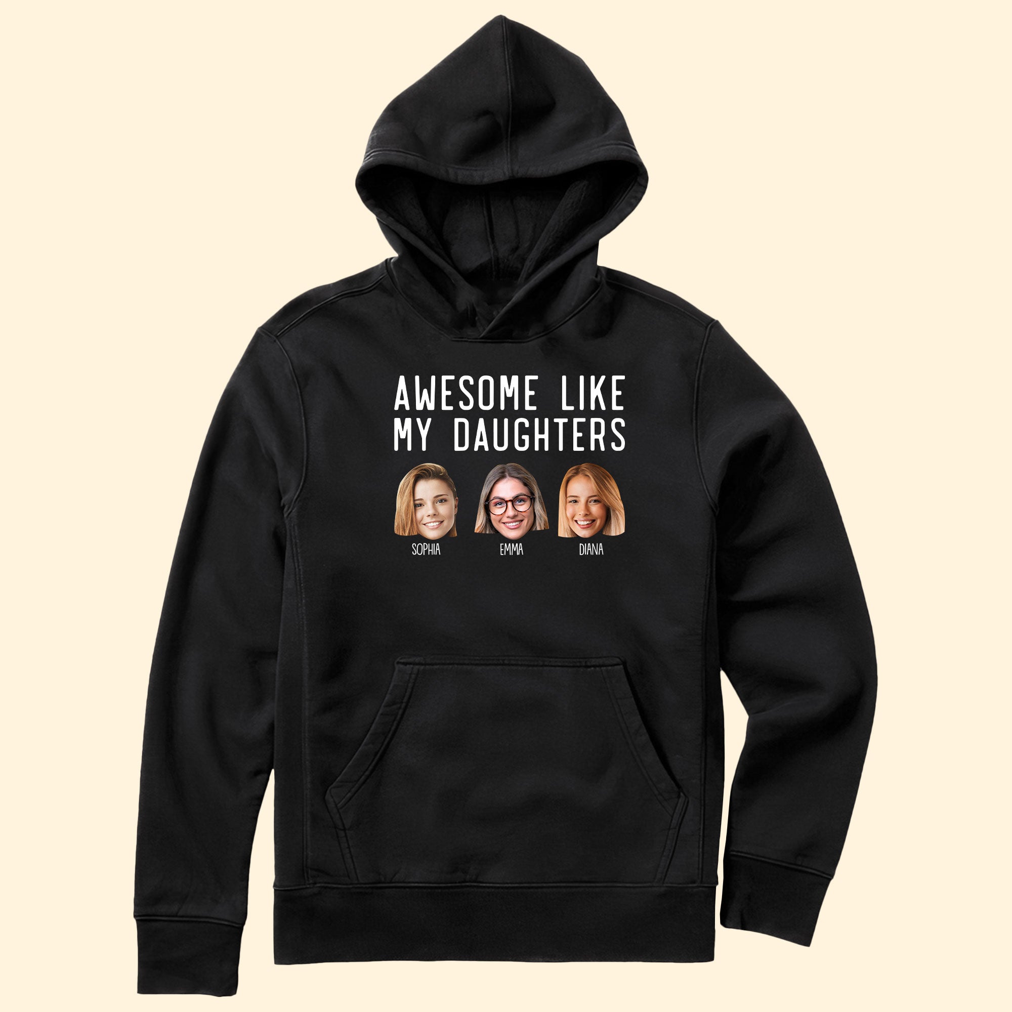 Awesome Like My Daughters - Personalized Photo Shirt