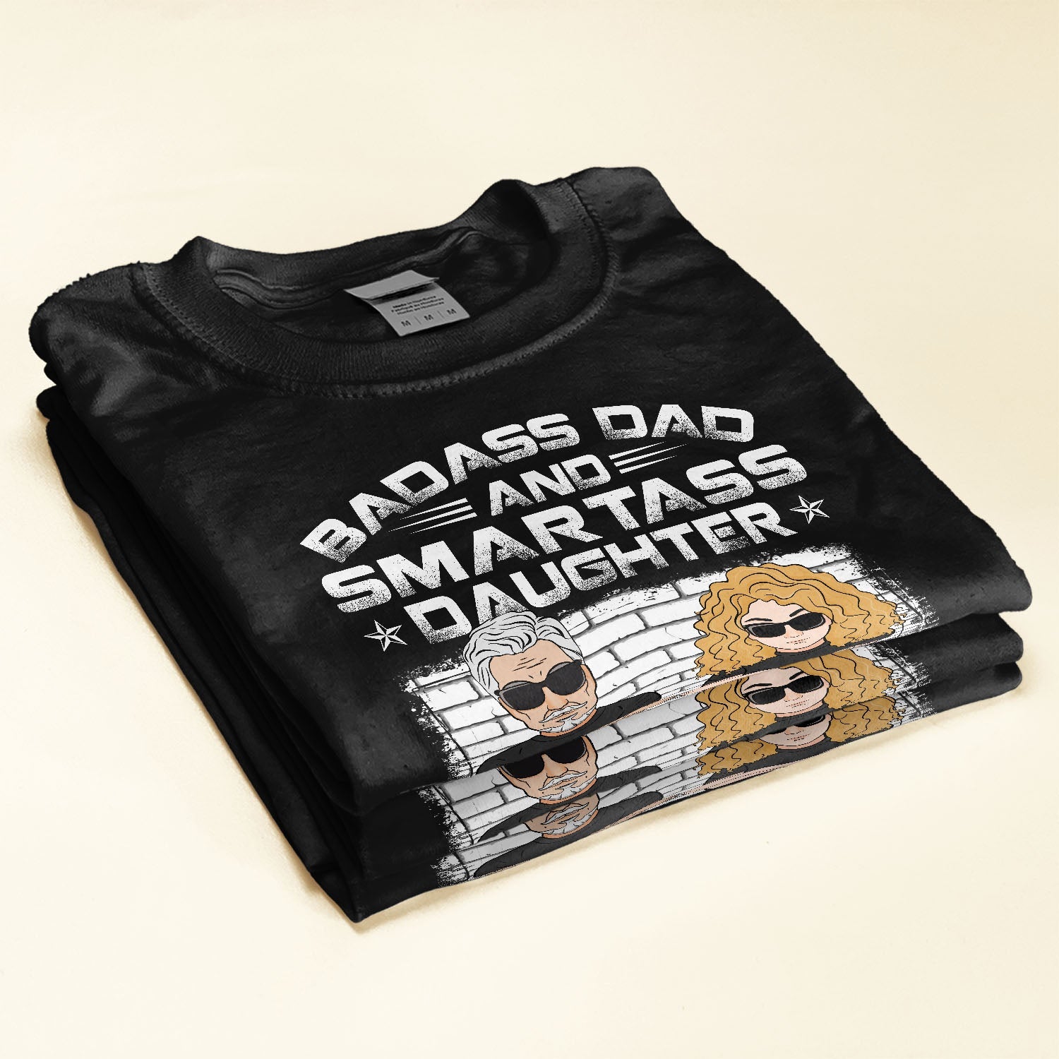 Badass Dad And Smartass Daughter - Personalized Shirt