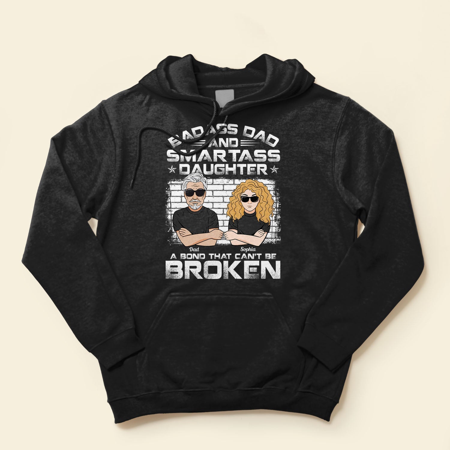 Badass Dad And Smartass Daughter - Personalized Shirt