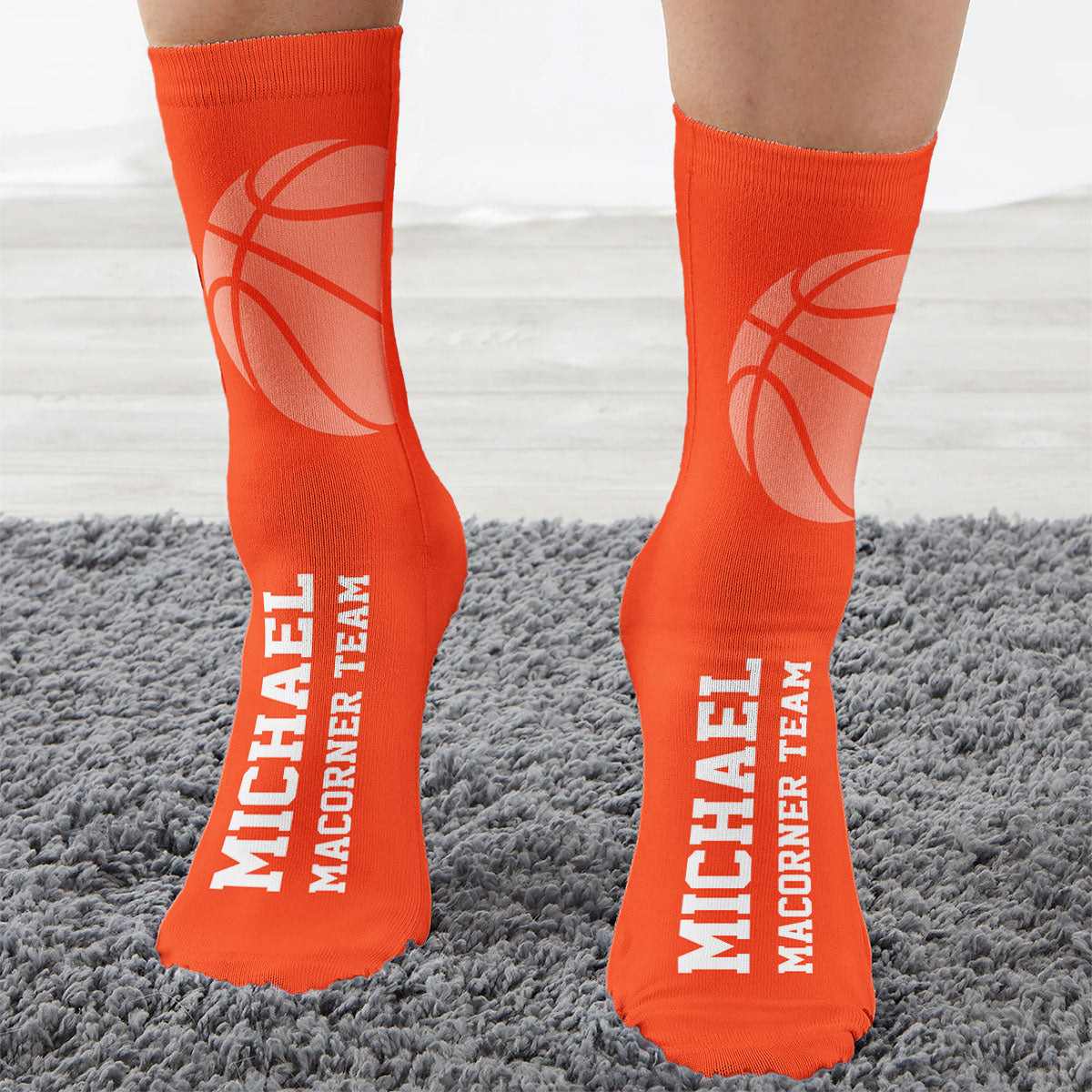 Basketball - Personalized Crew Socks