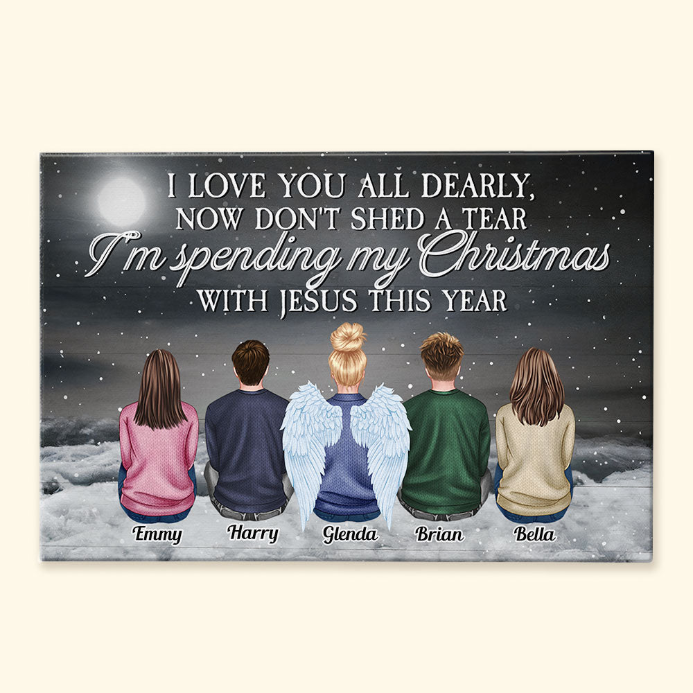 I Am Always With You - Personalized Canvas - Christmas Gift For Family, Memorial Canvas, Rememberance Canvas