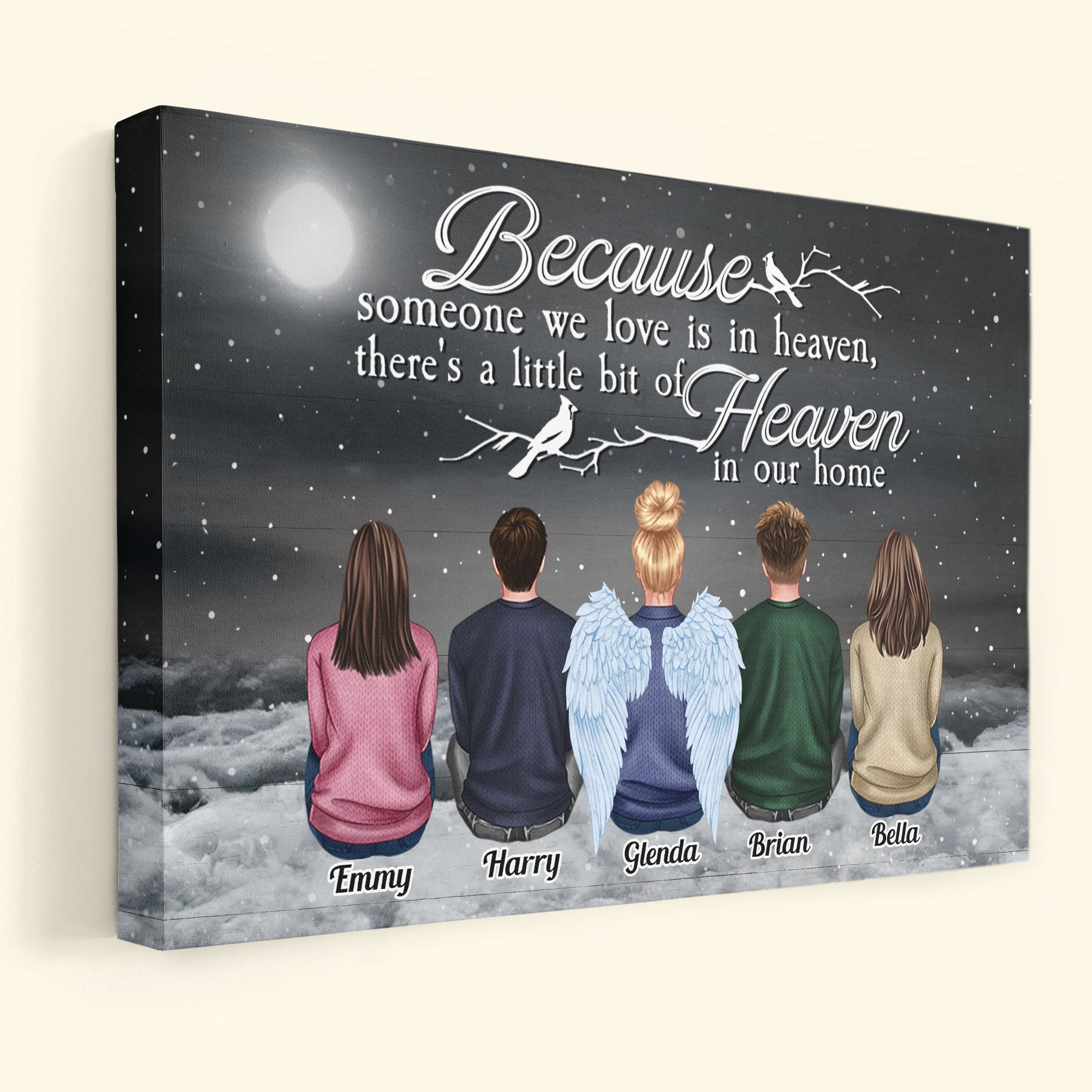 I Am Always With You - Personalized Canvas - Christmas Gift For Family, Memorial Canvas, Rememberance Canvas