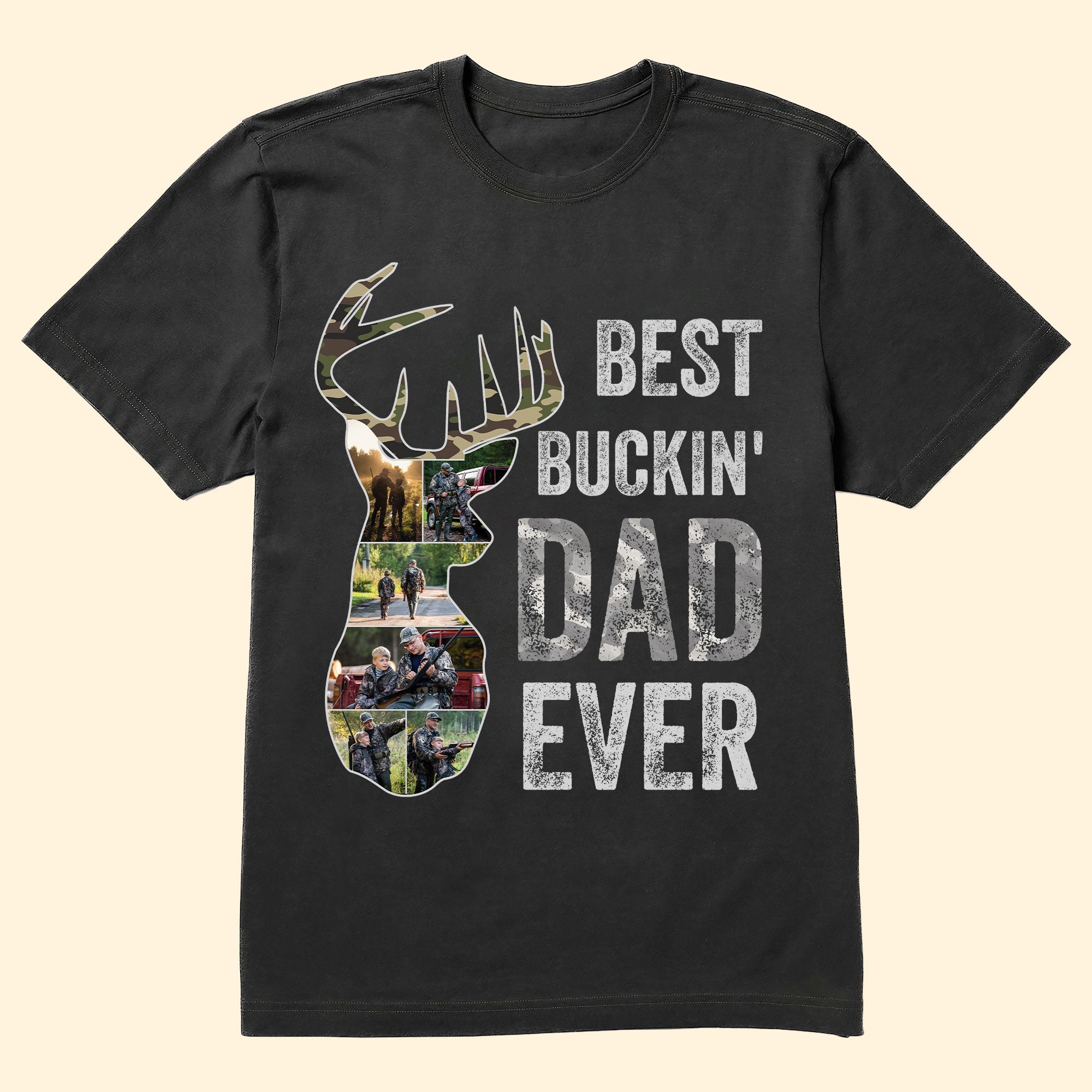 Best Buckin' Dad Ever - Personalized Photo Shirt