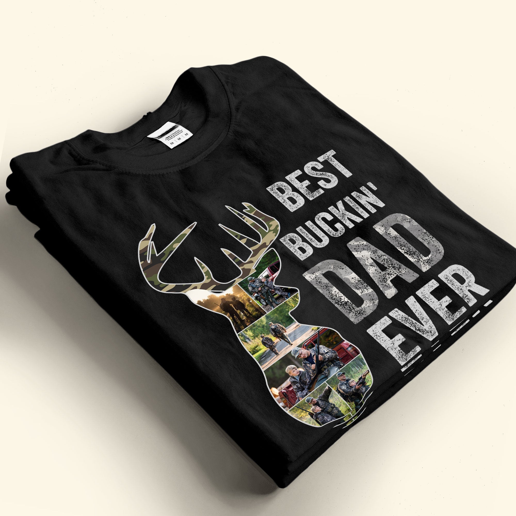 Best Buckin' Dad Ever - Personalized Photo Shirt